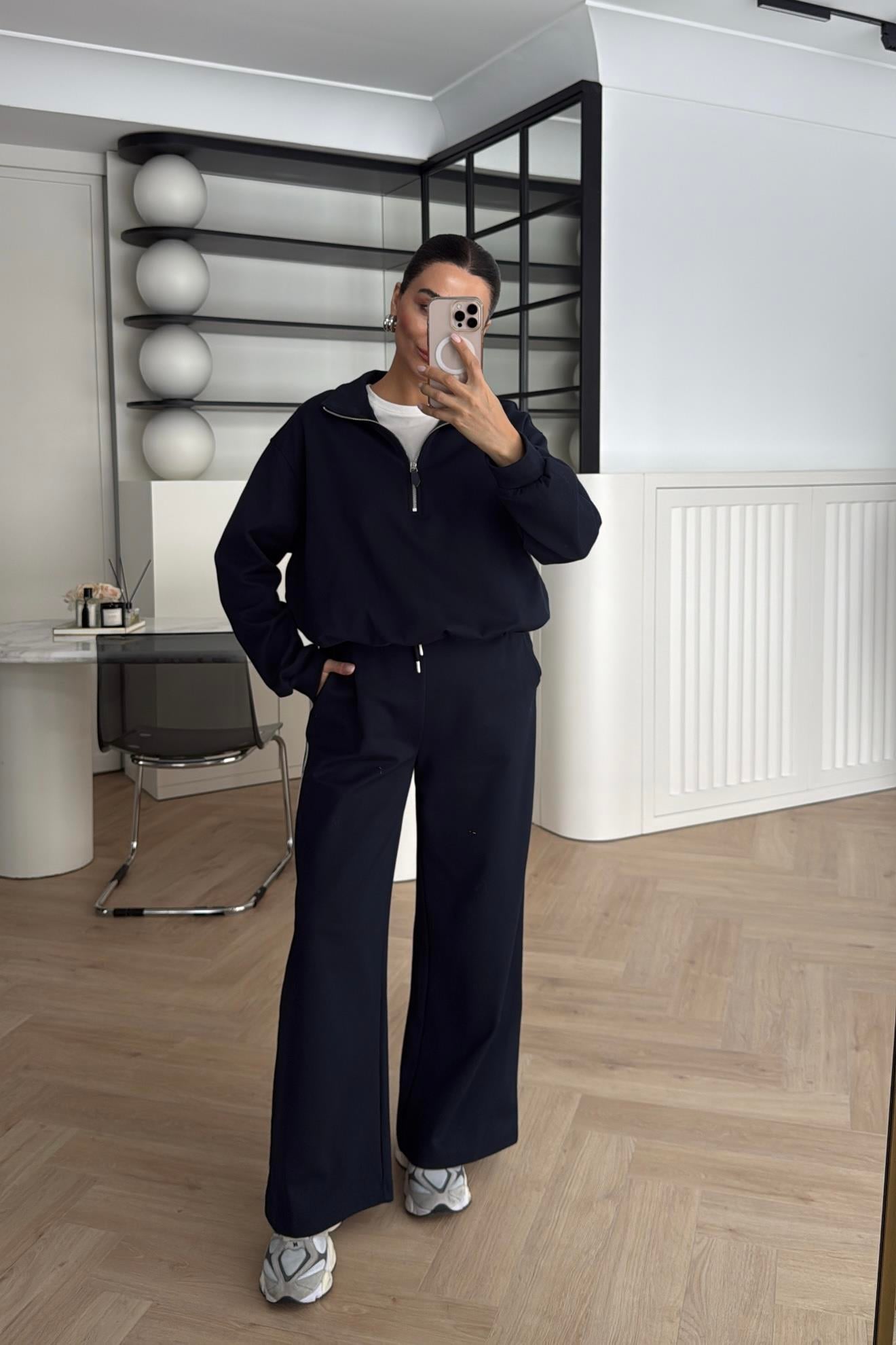 TSHIRT GARNİLİ TAKIM LACİVERT