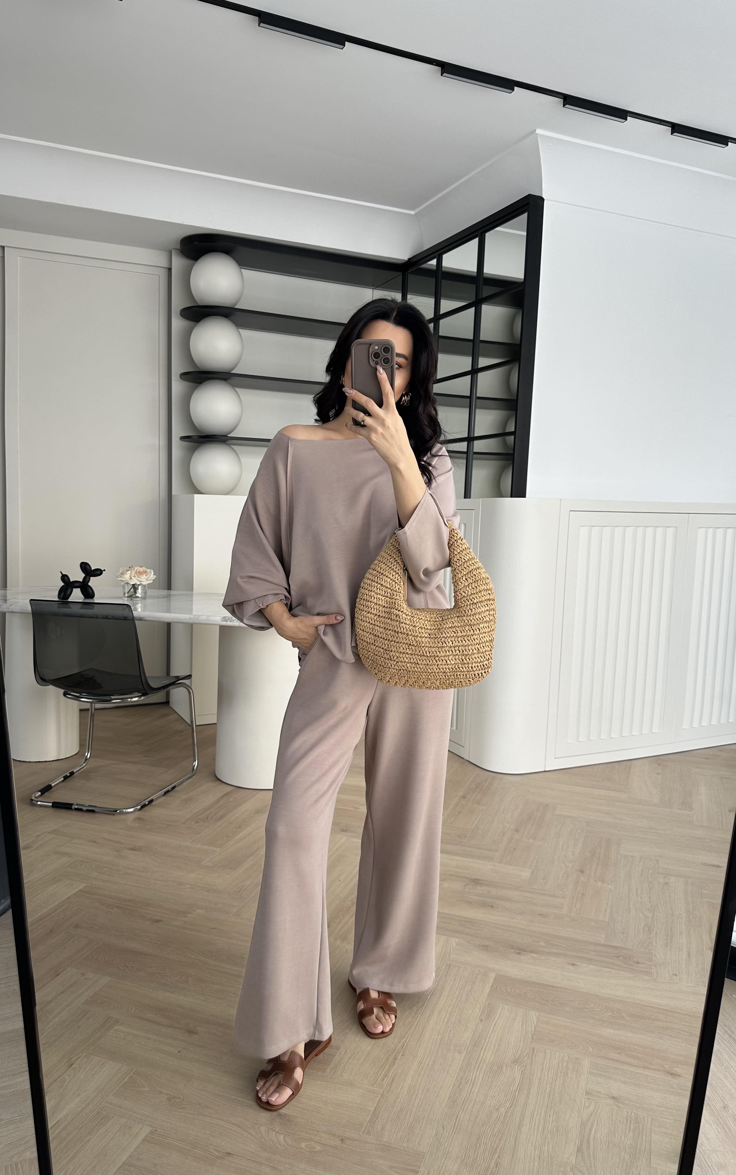 Vizon Modal Kumaş Omuz Detaylı Premium Takım