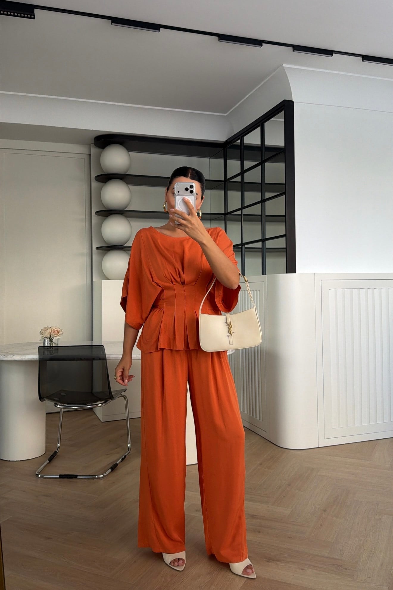 YARASA KOL BELDEN OTURTMALI TENSEL TAKIM ORANGE 