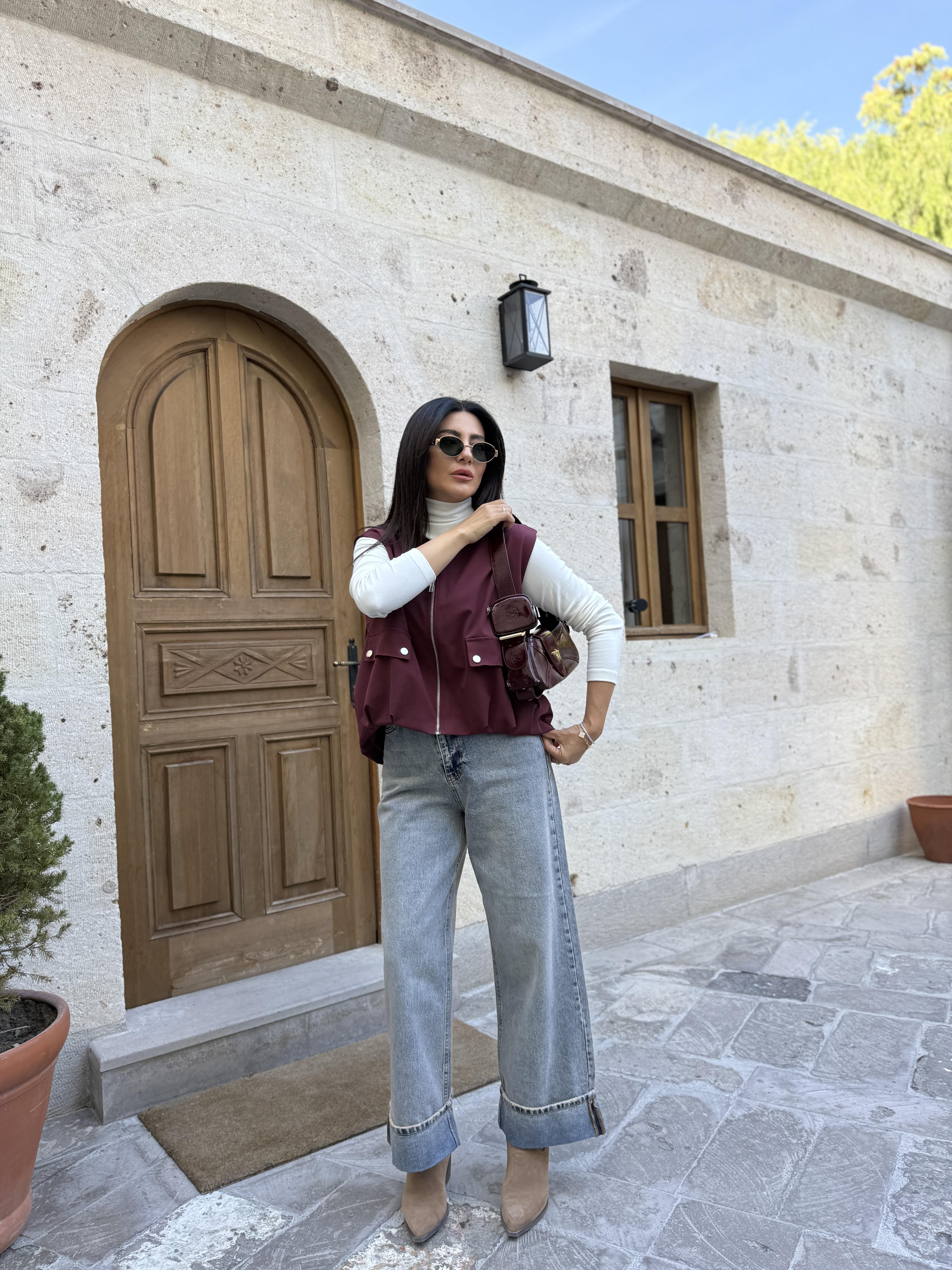 YIKAMALI AÇIK AÇIK RENK PAÇASI KATLI JEAN