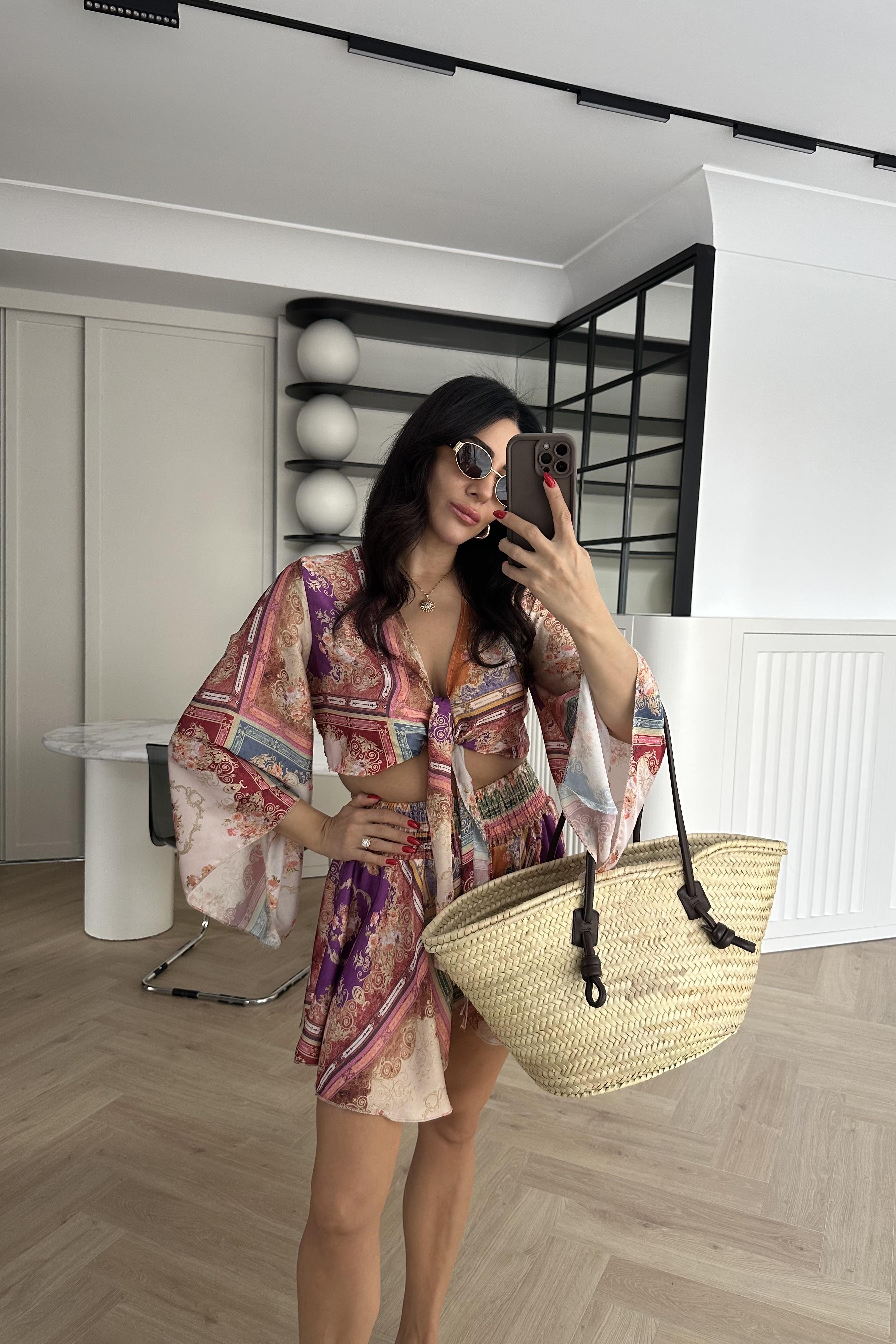 Zr Model Saten Büstiyer Şort Takım