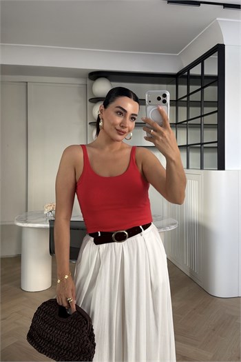 MODAL KUMAŞ ATLET KIRMIZI