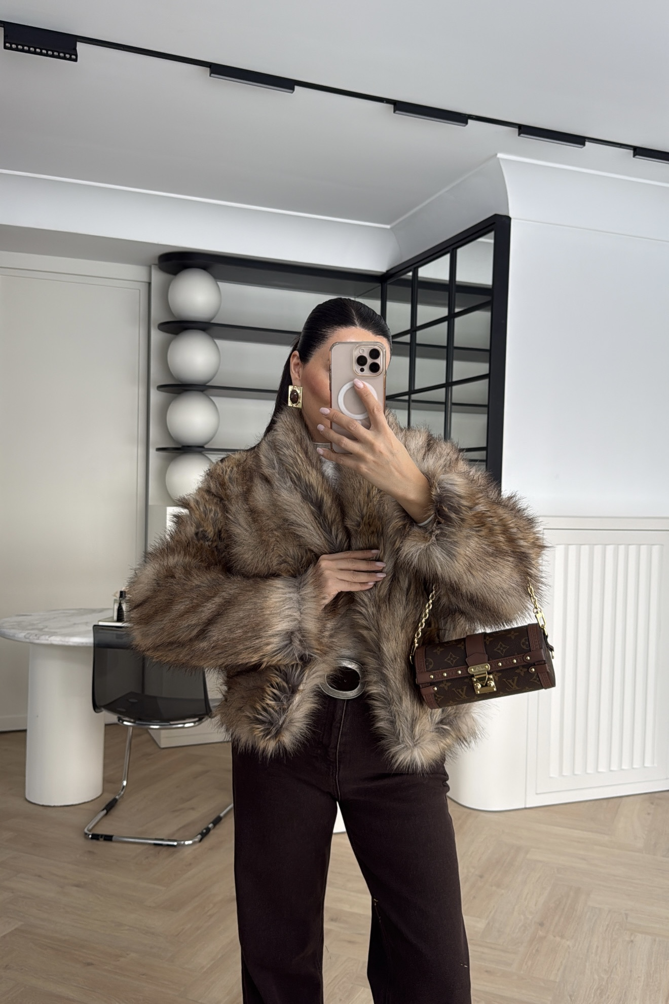 ASTARLI RENK GEÇİŞLİ KÜRK CAMEL 