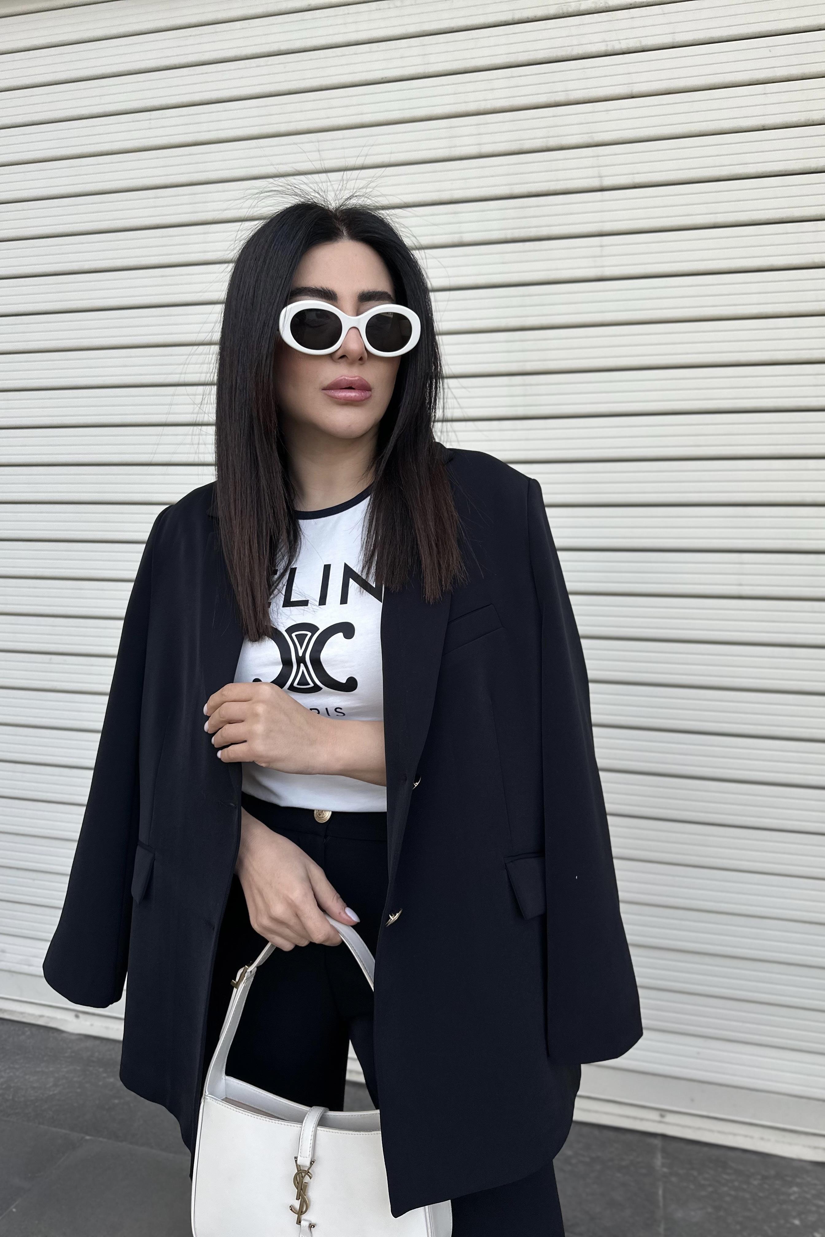 Baskılı Tişört Beyaz