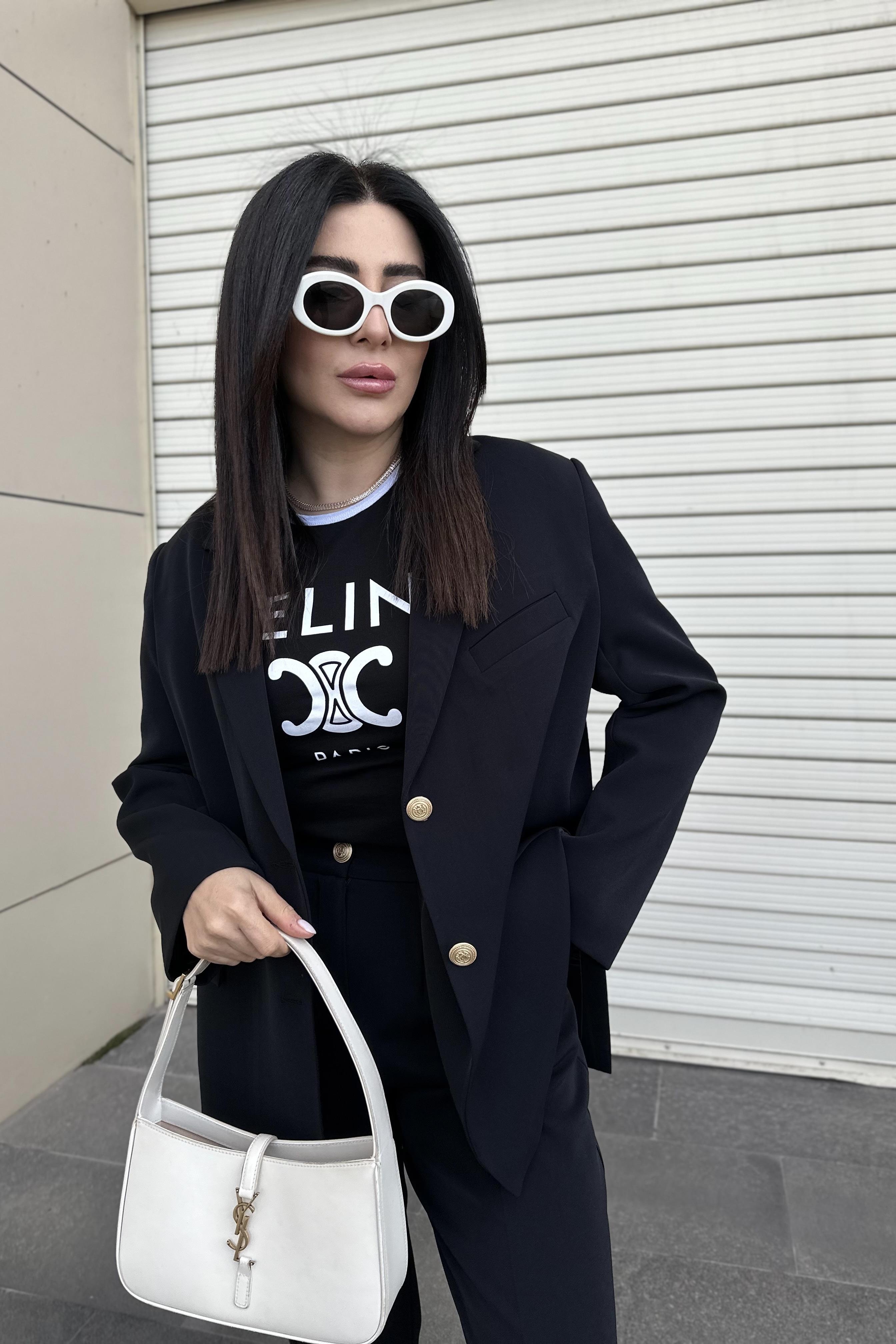 Baskılı Tişört Siyah