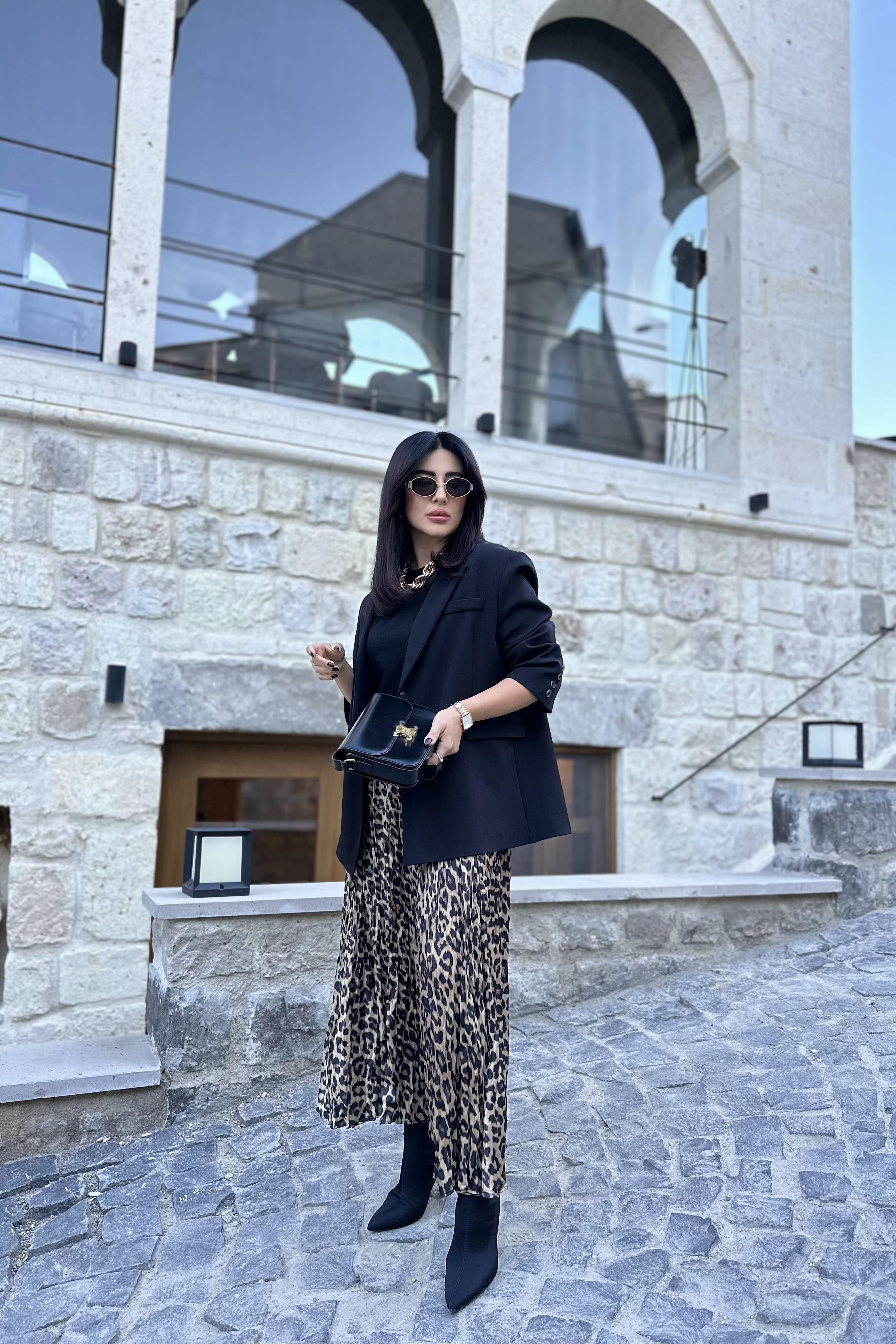 Beli Lastikli Leopar Etek