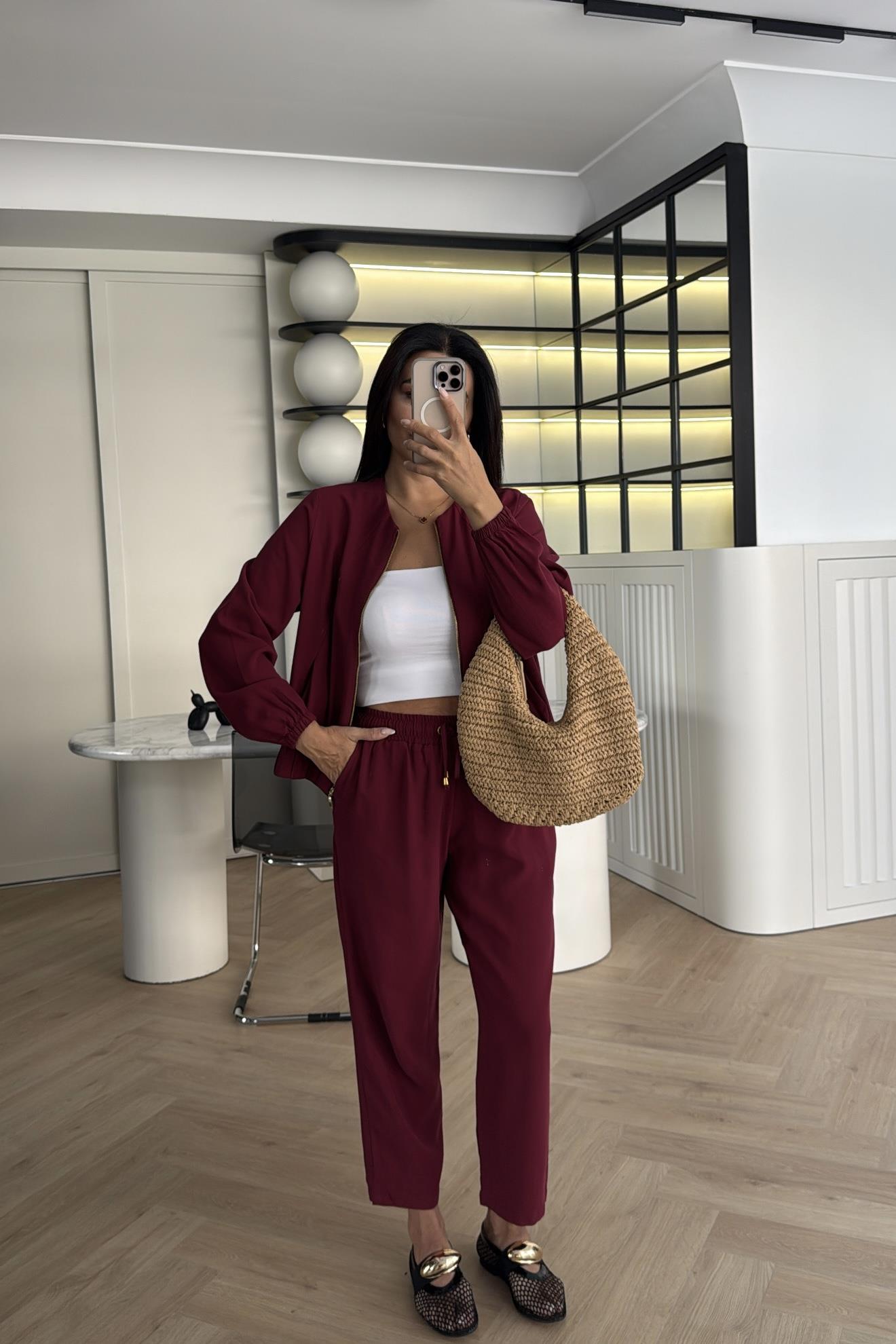 BORDO FERMUARLI CEKET PANTOLON TAKIM