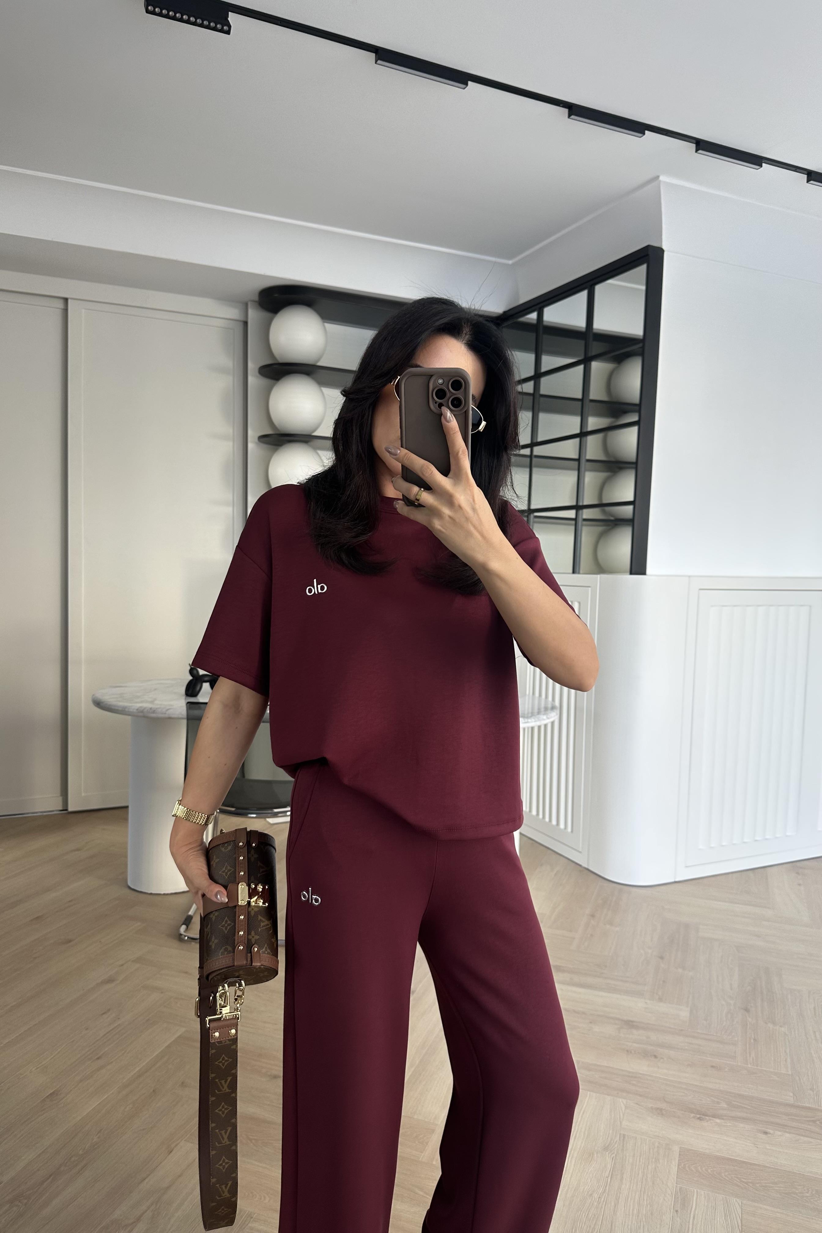 Bordo Modal Kumaş Alo Takım