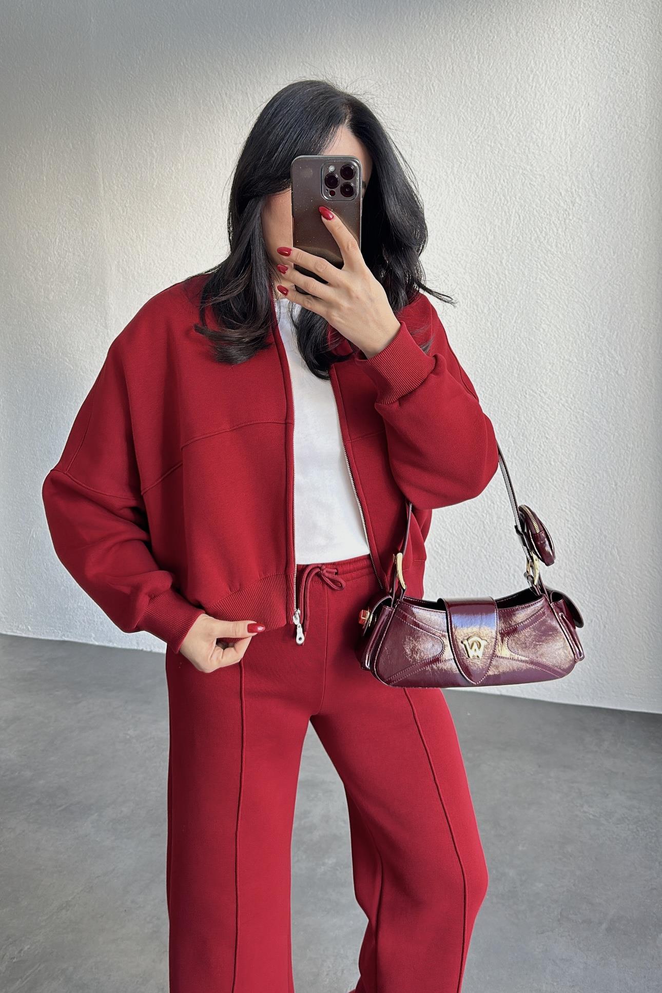 Bordo Şardonlu Marka Model Takım 