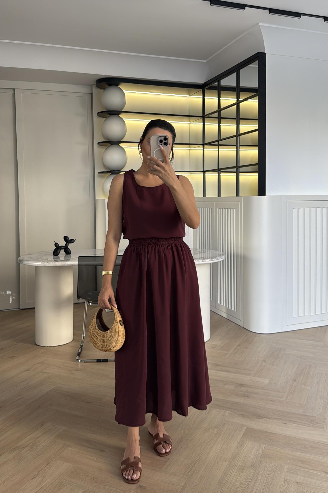 BORDO TENSEL KOLSUZ ETEKLİ TAKIM