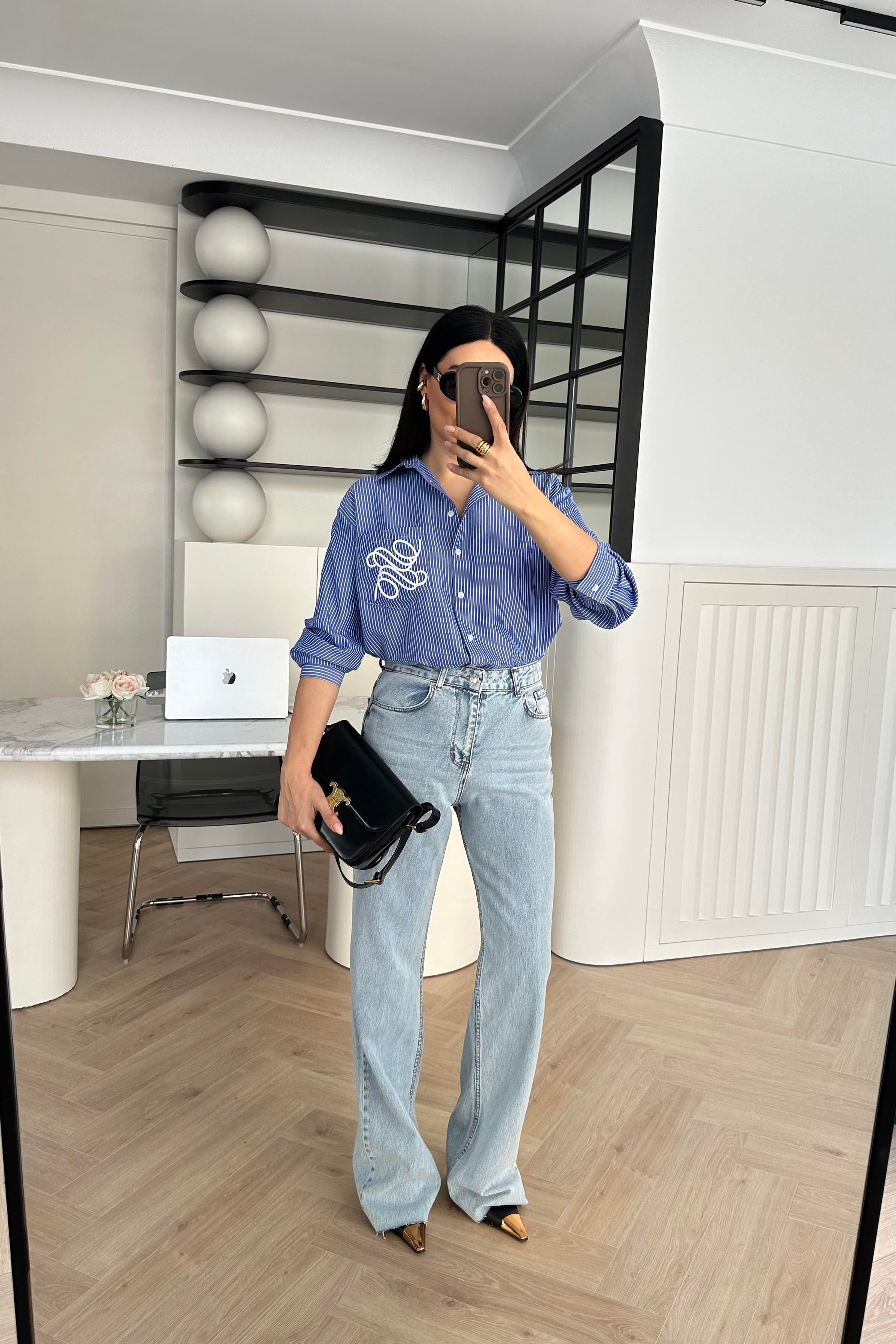 Buz Mavi Premium Straight Jean 