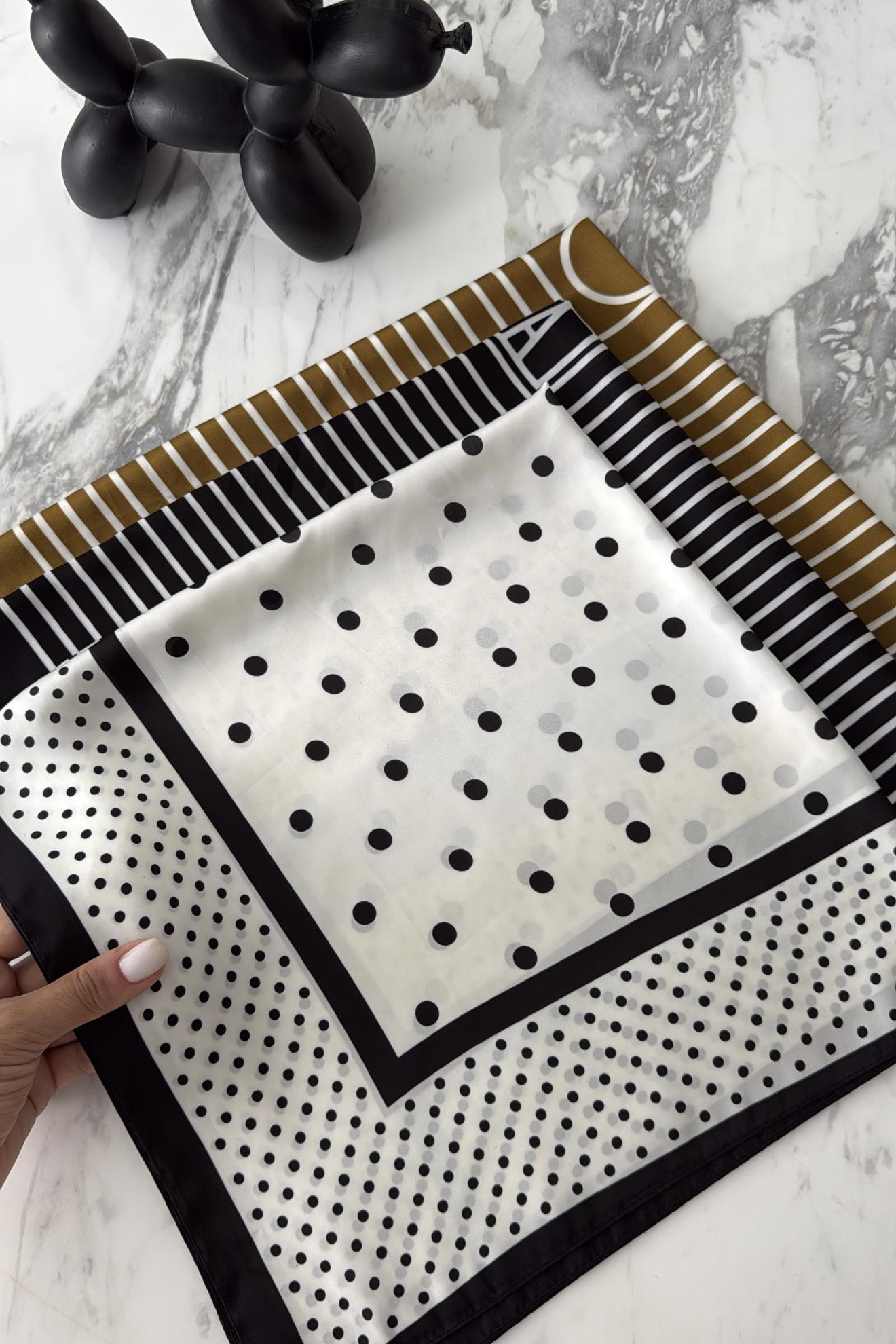 DESENLİ 70x70 CM SATEN FULAR