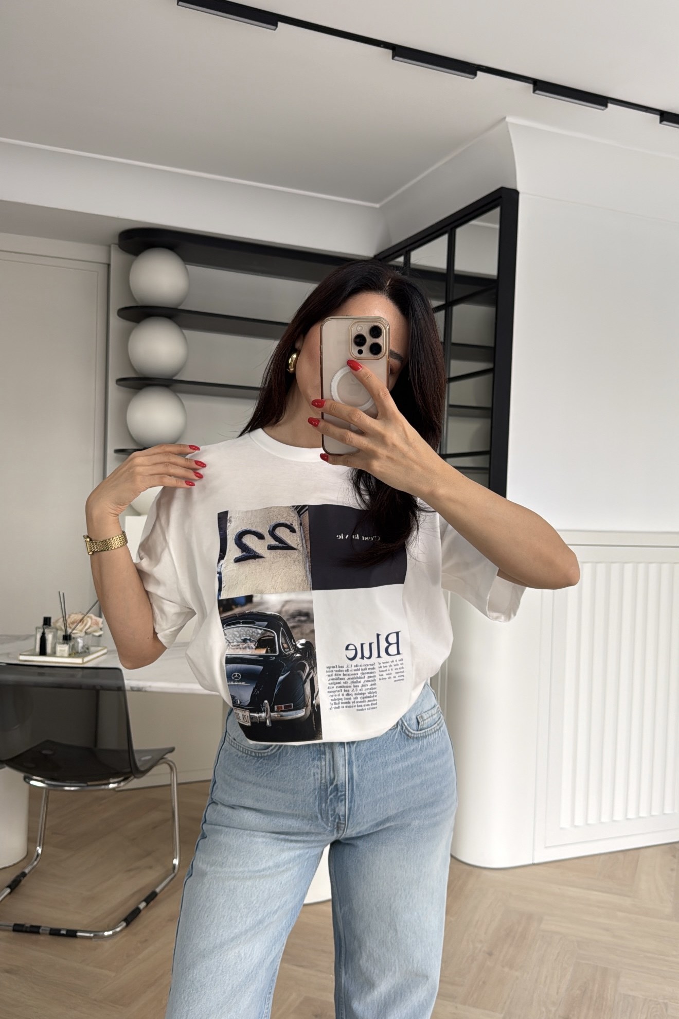 GRAFİK BASKILI OVERSİZE TİŞÖRT 