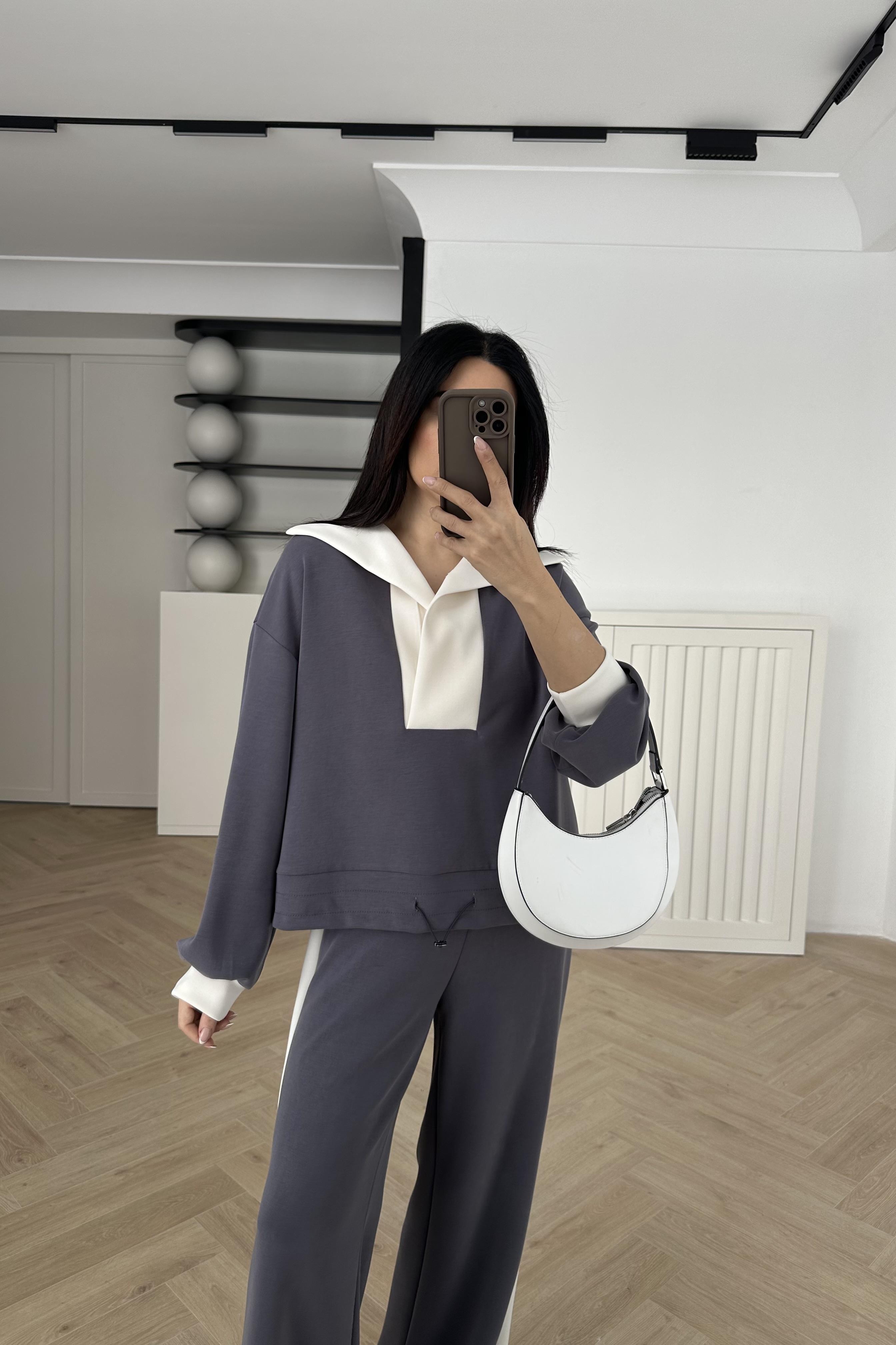 Gri Modal Kumaş Takım 