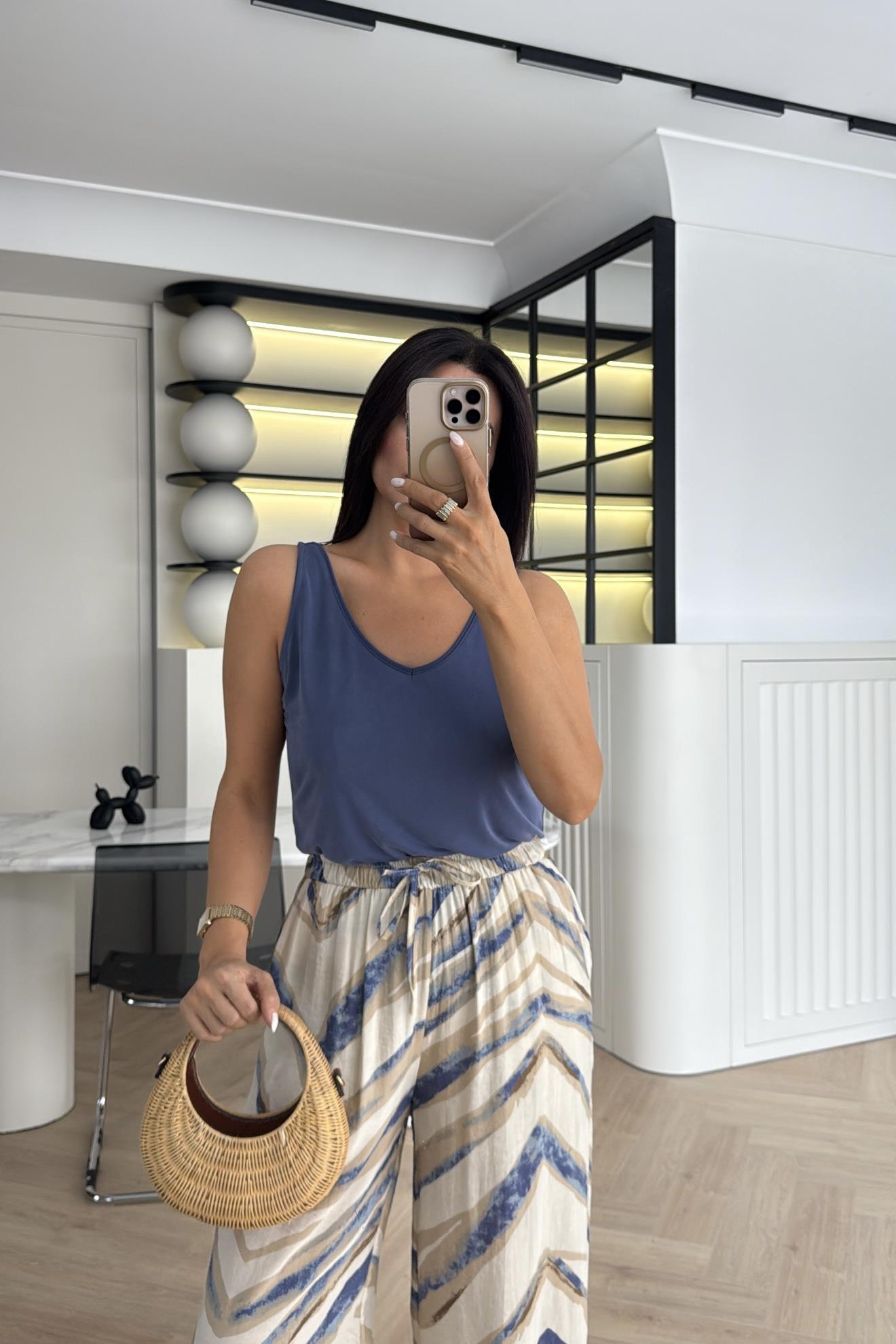 İNDİGO KOLSUZ MODAL KUMAŞ ATLET