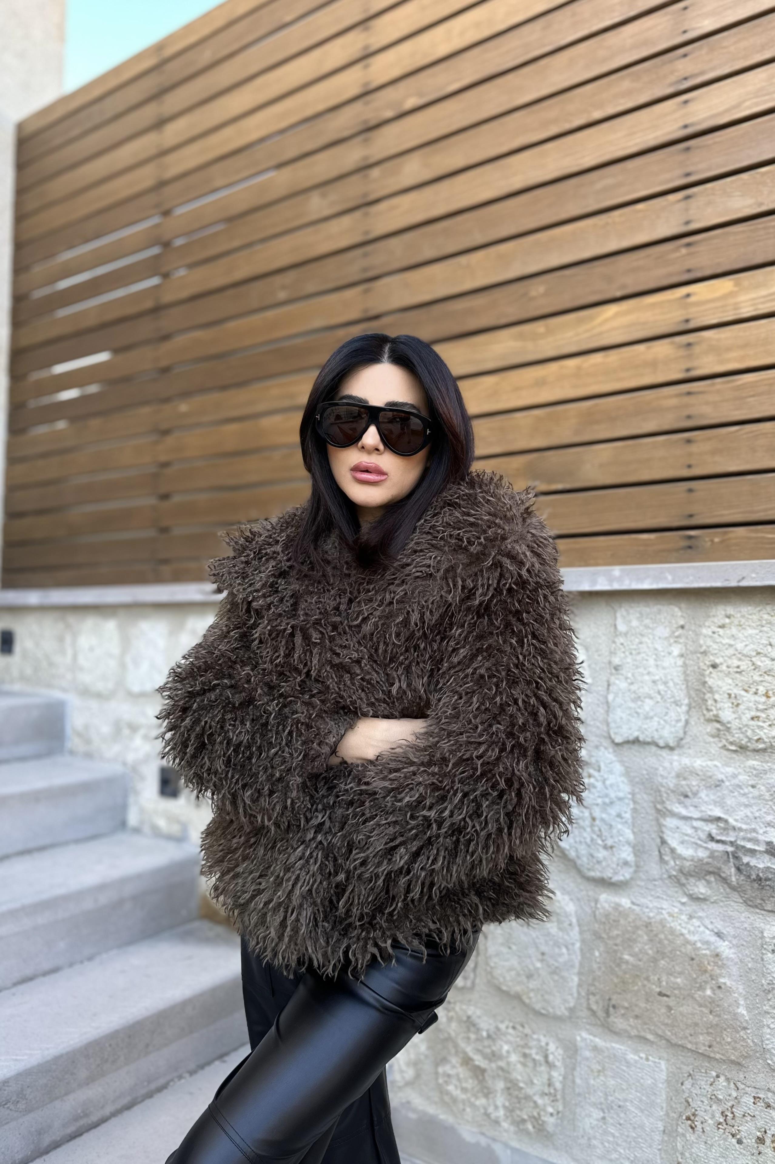 Kahve Zr Model Astarlı Premium Kürk 