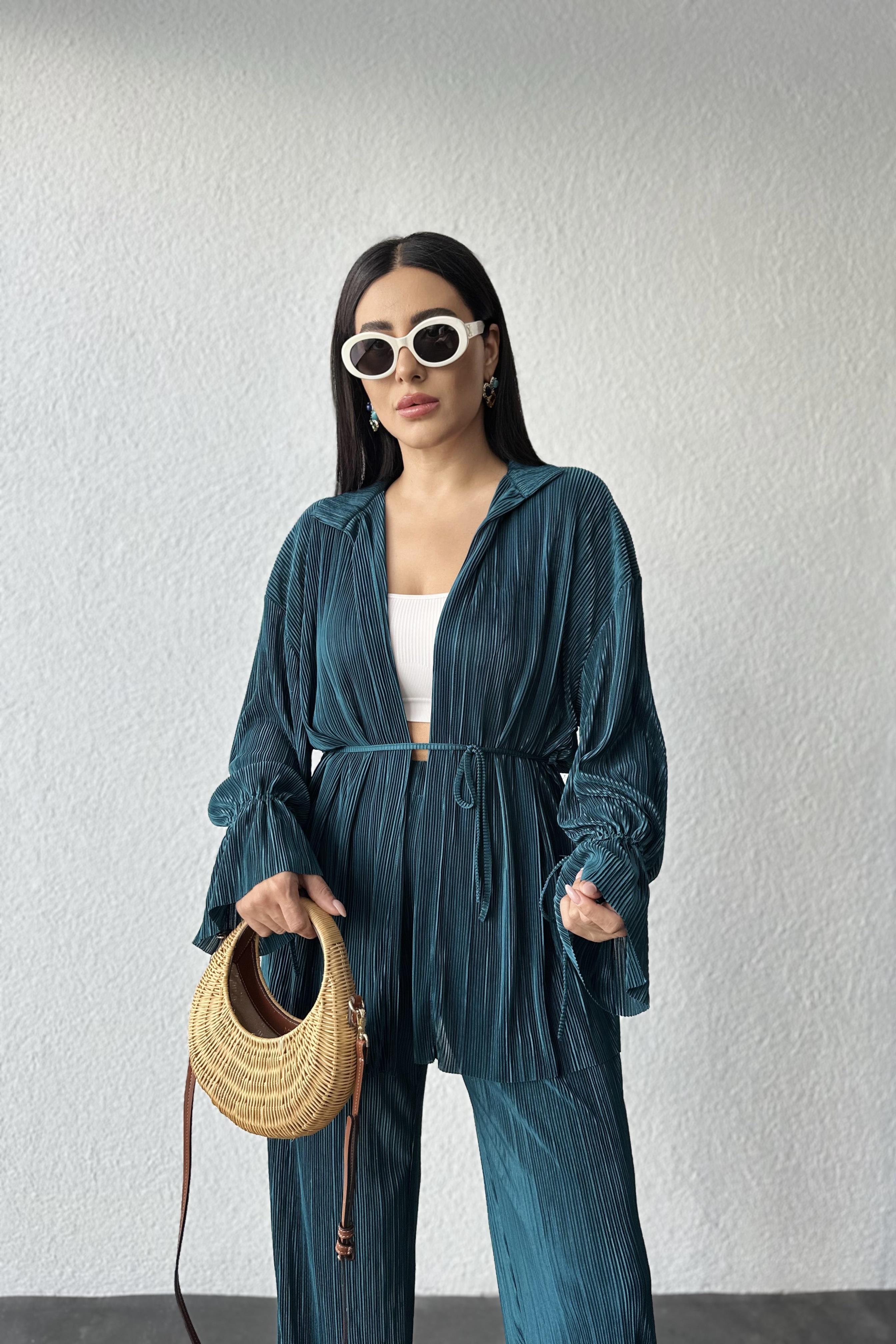 Kimonolu Piliseli Takım Zümrüt 