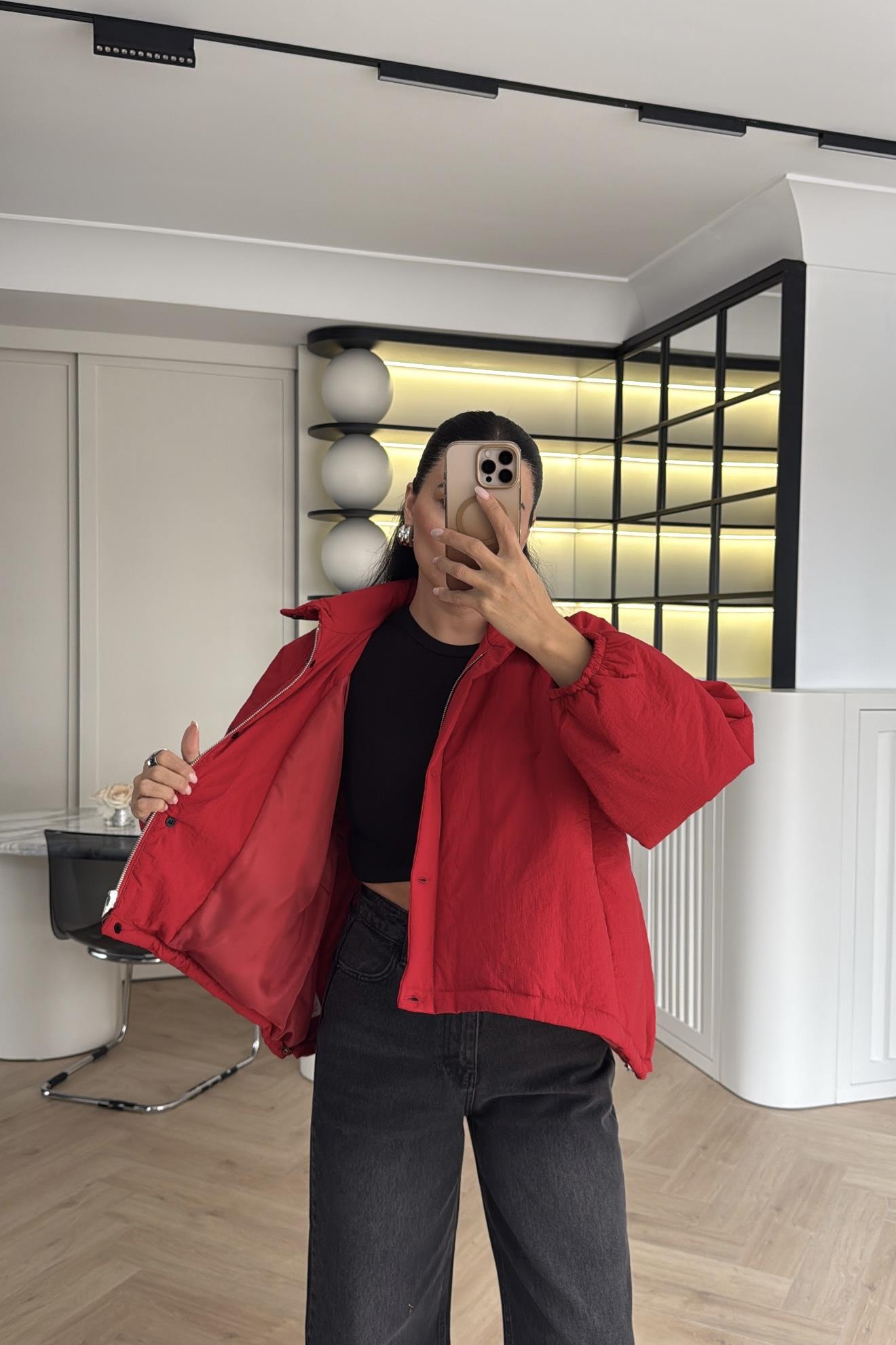 KIRMIZI ELYAF DOLGULU MONT