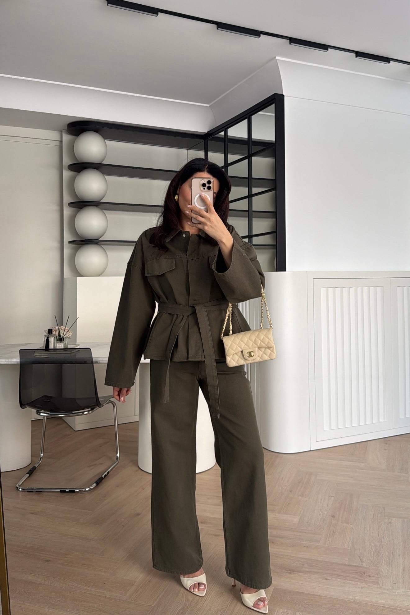 KUŞAKLI DENİM TAKIM HAKİ