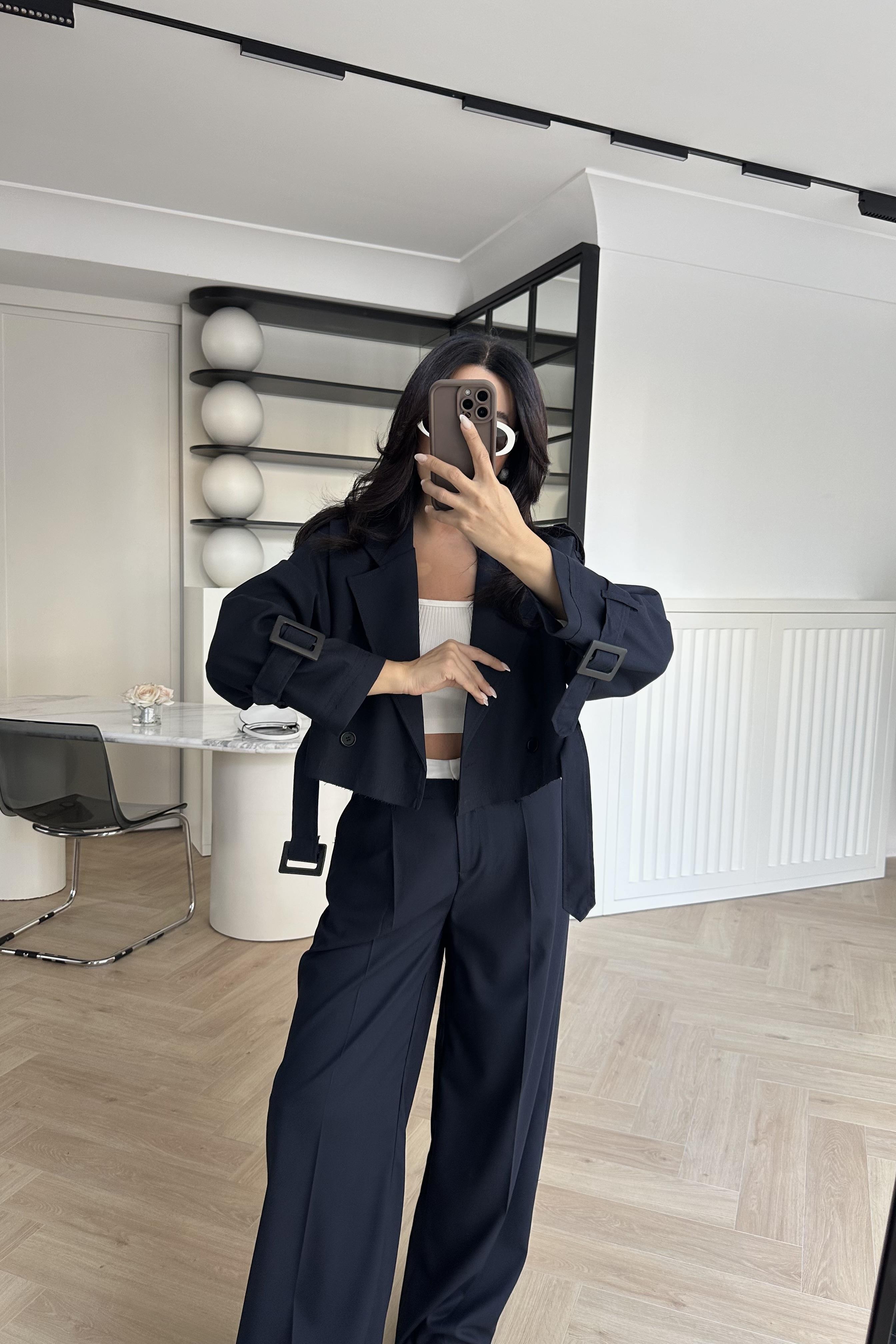 Laci Astarlı Kısa Premium Trençkot