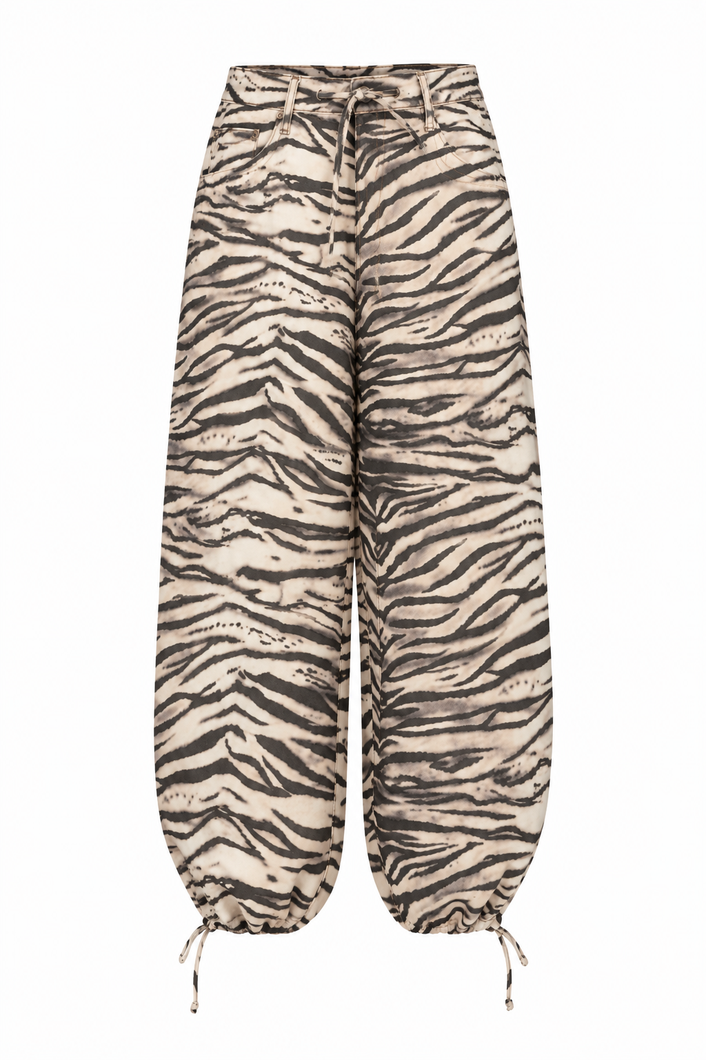 Marka Model Geniş Paça Zebra Pantolon 