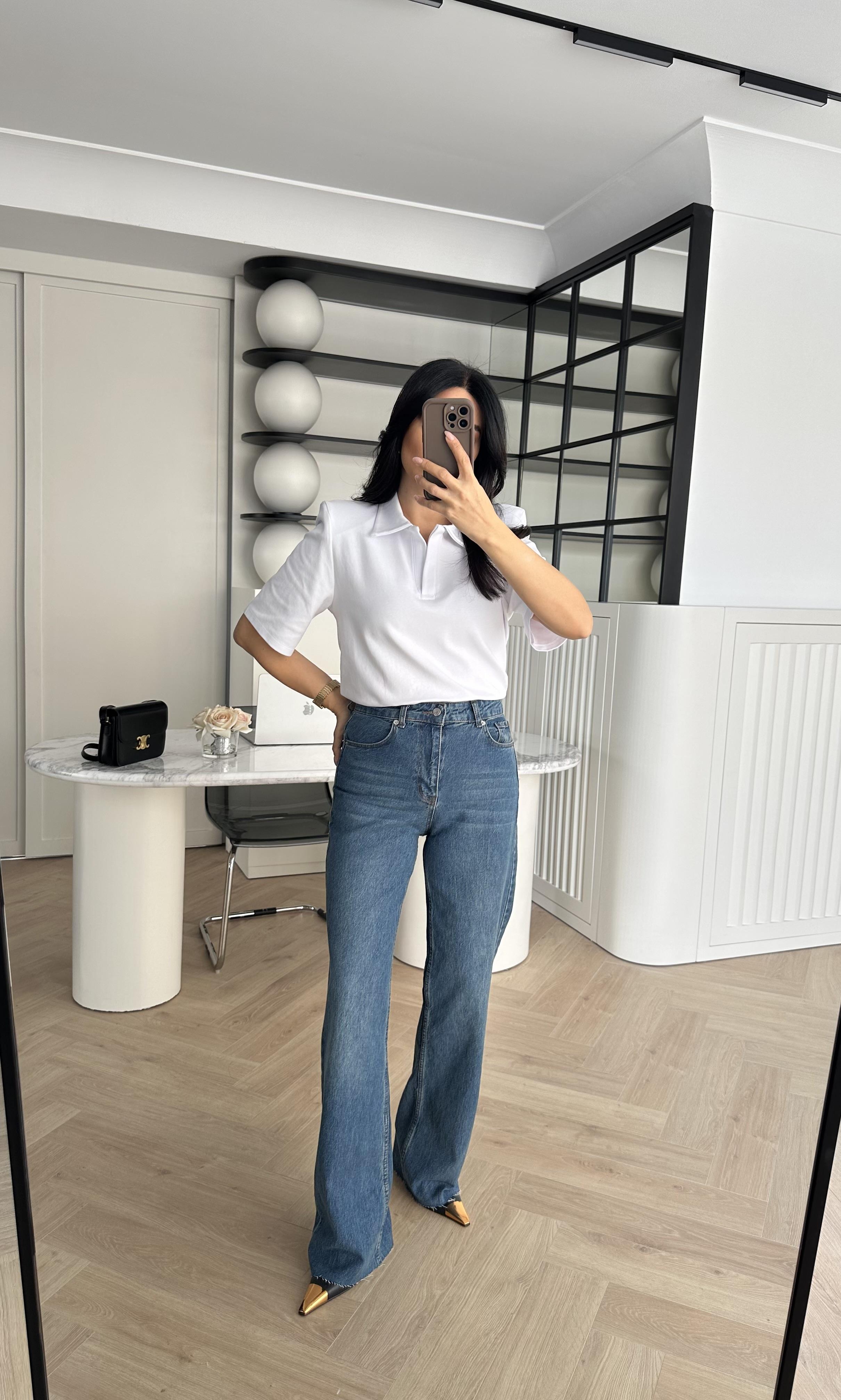 Mavi Yıkamalı Premium Straight Jean