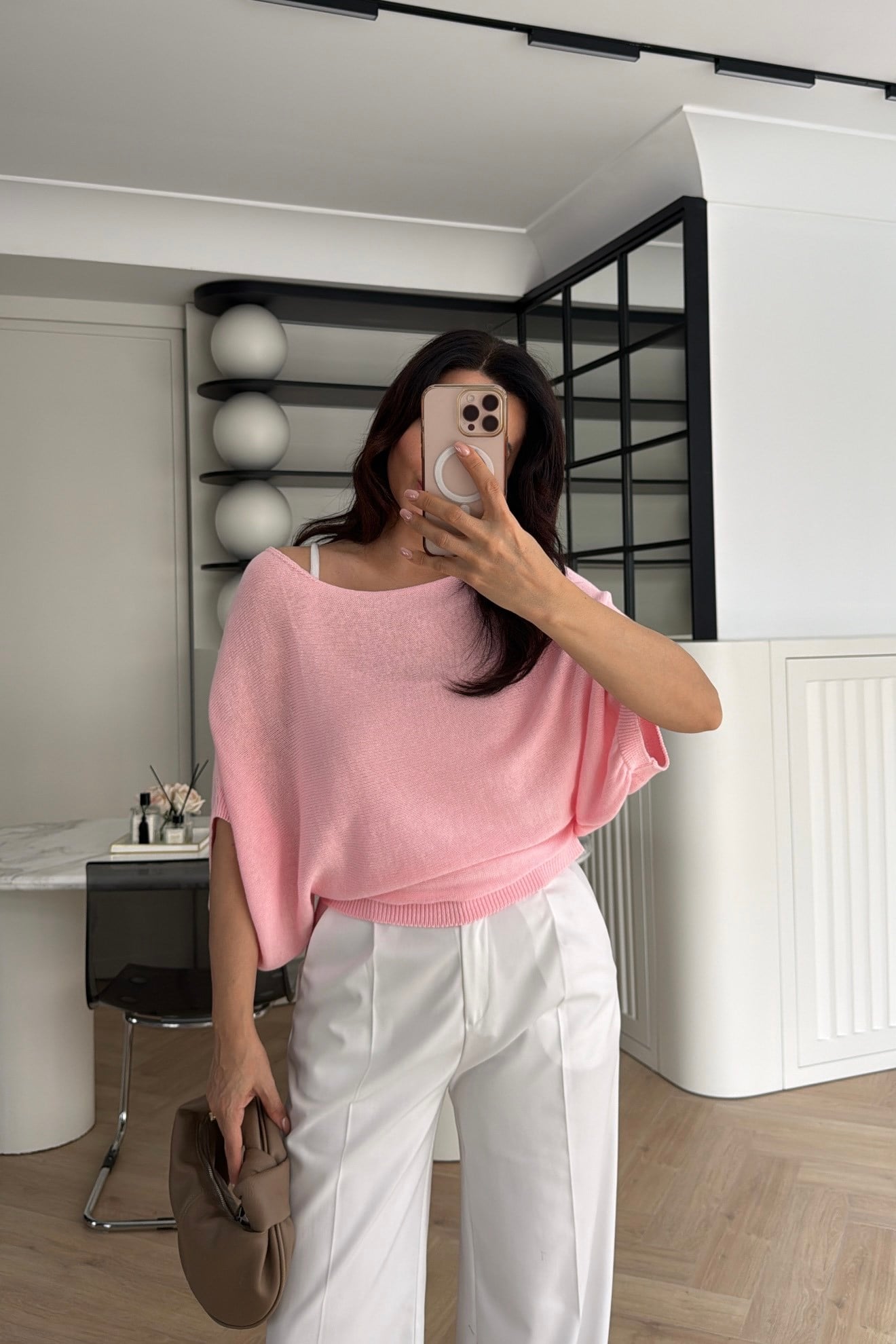 MEVSİMLİK ATLETLİ TRİKO BLUZ PEMBE 