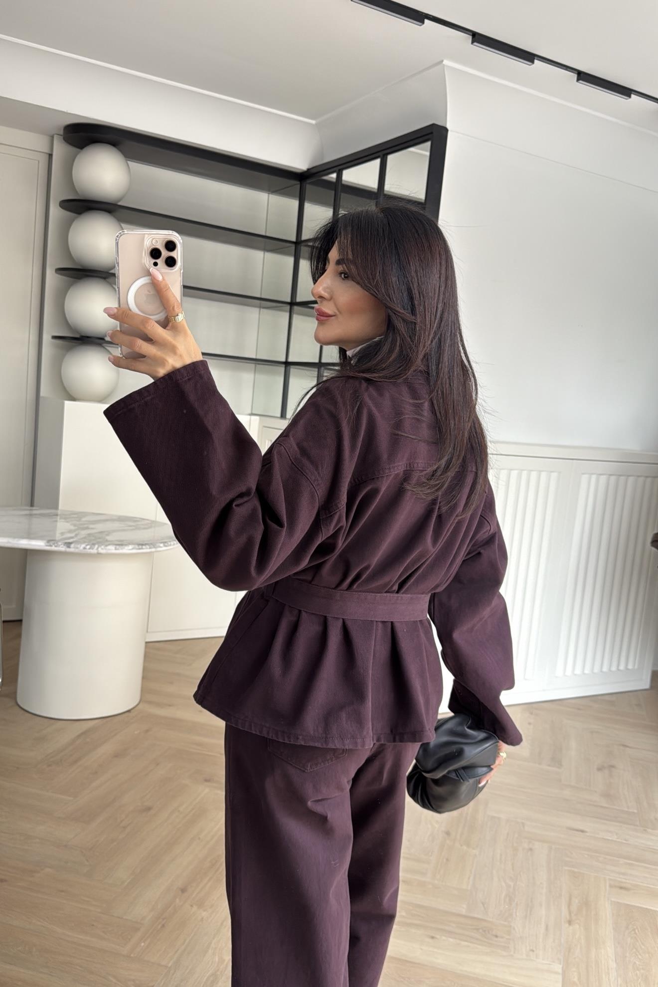 MÜRDÜM KUŞAKLI DENİM TAKIM