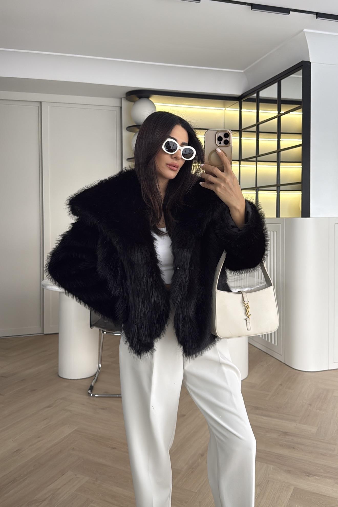 OSLO MODEL SİYAH KÜRK