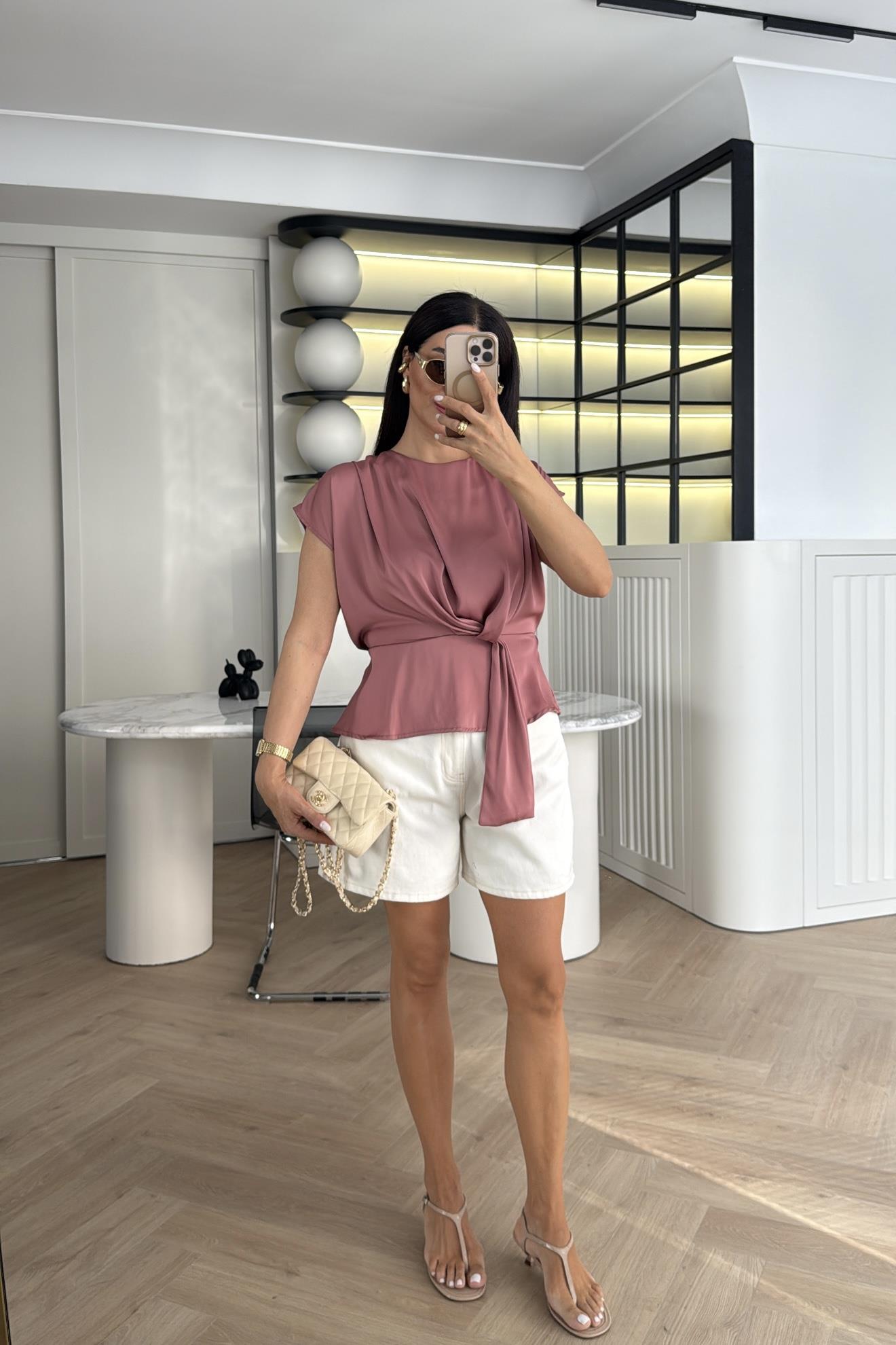 PUDRA PREMİUM SATEN BLUZ