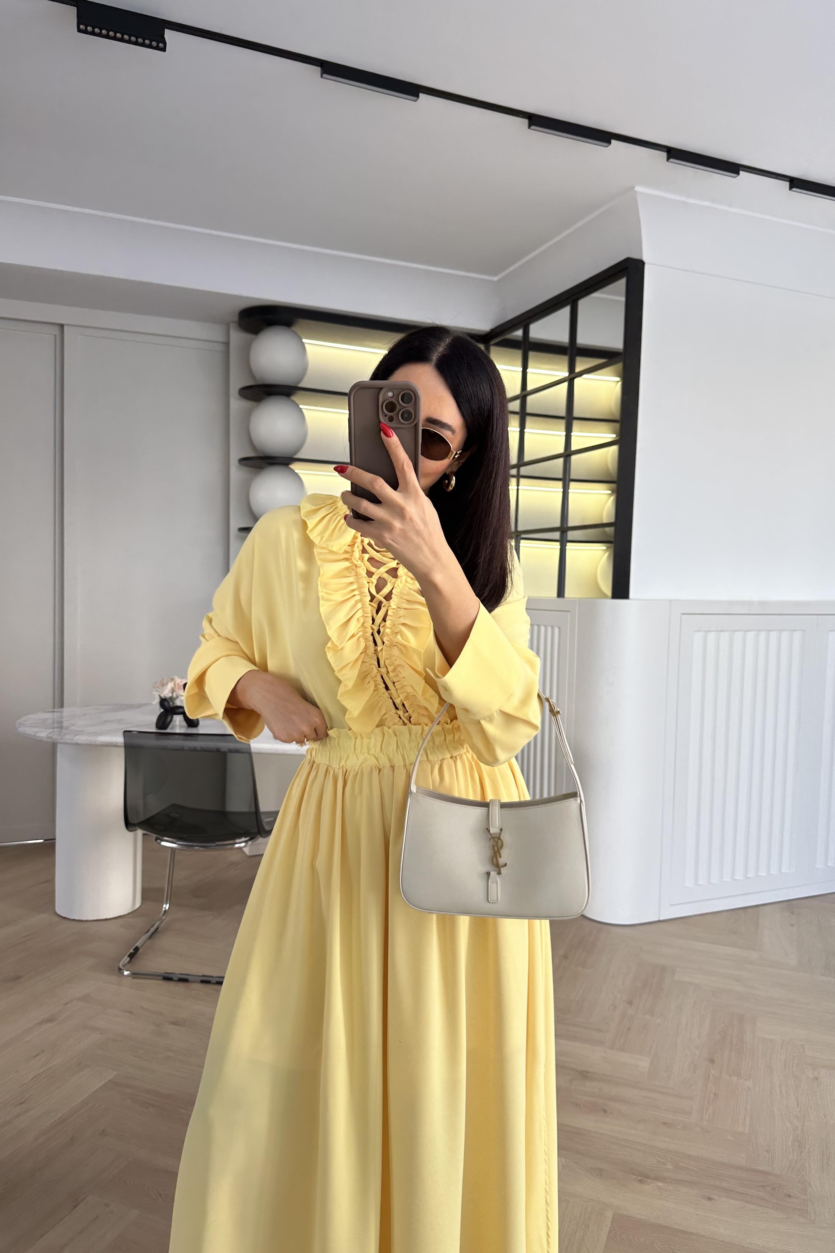 Sarı Marka Model Etek Gömlek Takım