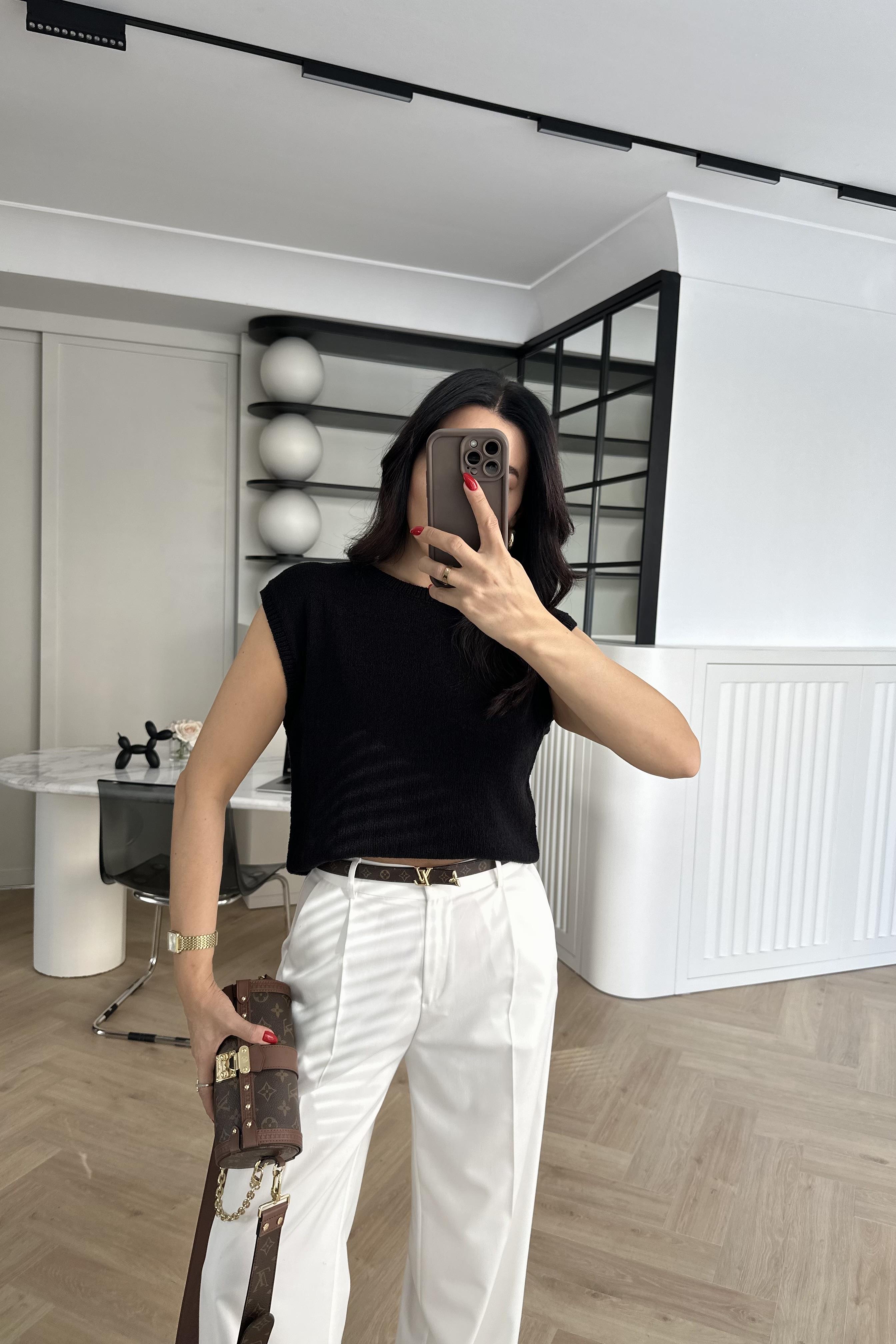 Siyah Kolsuz Zara Yazlık Triko 