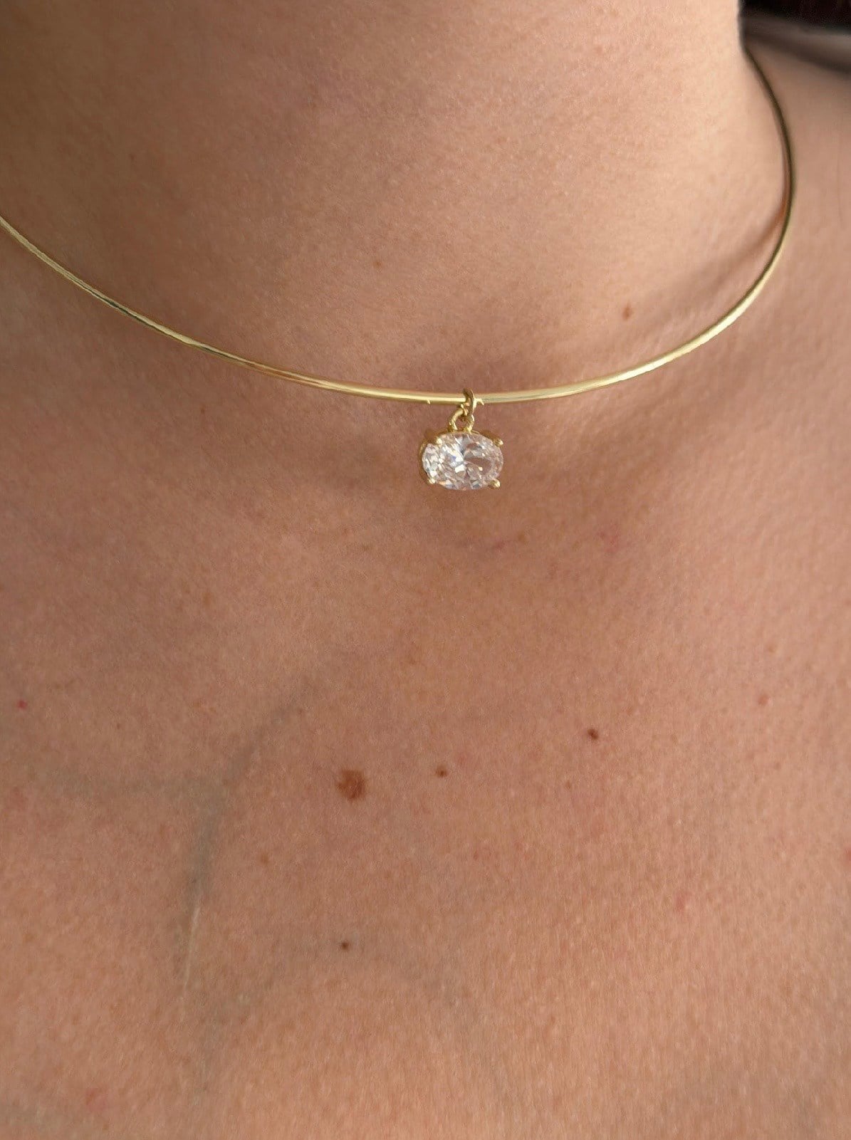 TAŞLI MARKİZ CHOKER KOLYE 