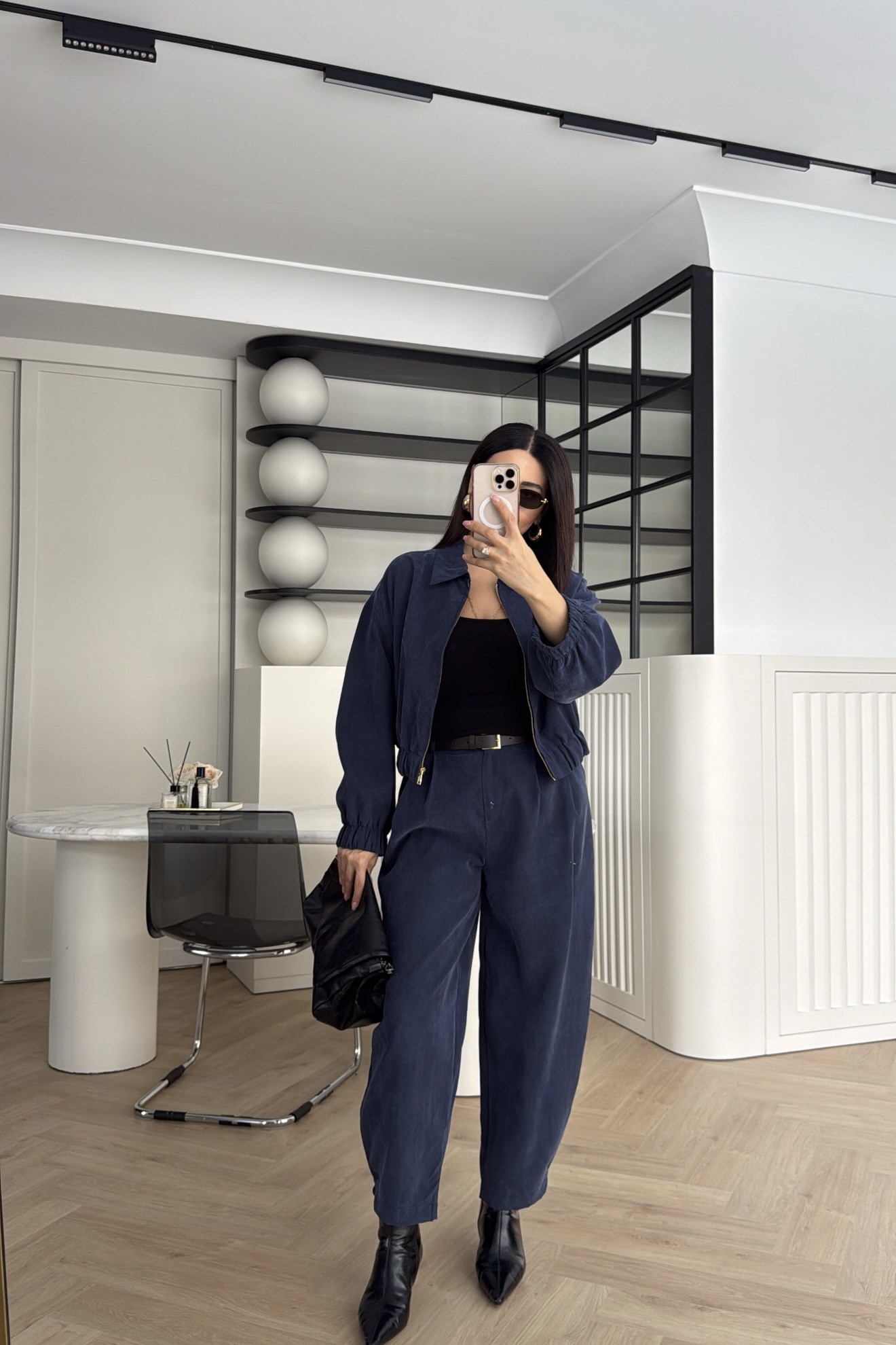 TENSEL KUMAŞ PANTOLON CEKET TAKIM LACİVERT 