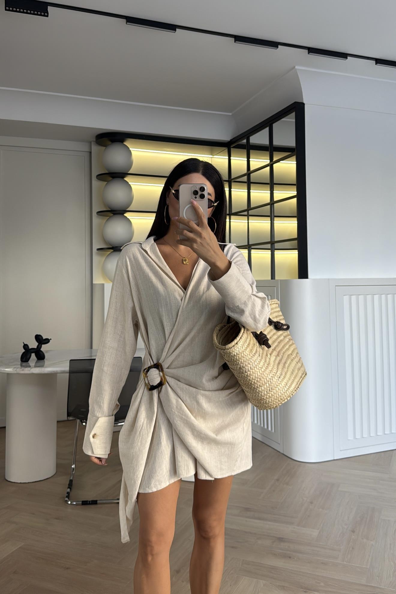 TOKALI NATURAL GÖMLEK ELBİSE