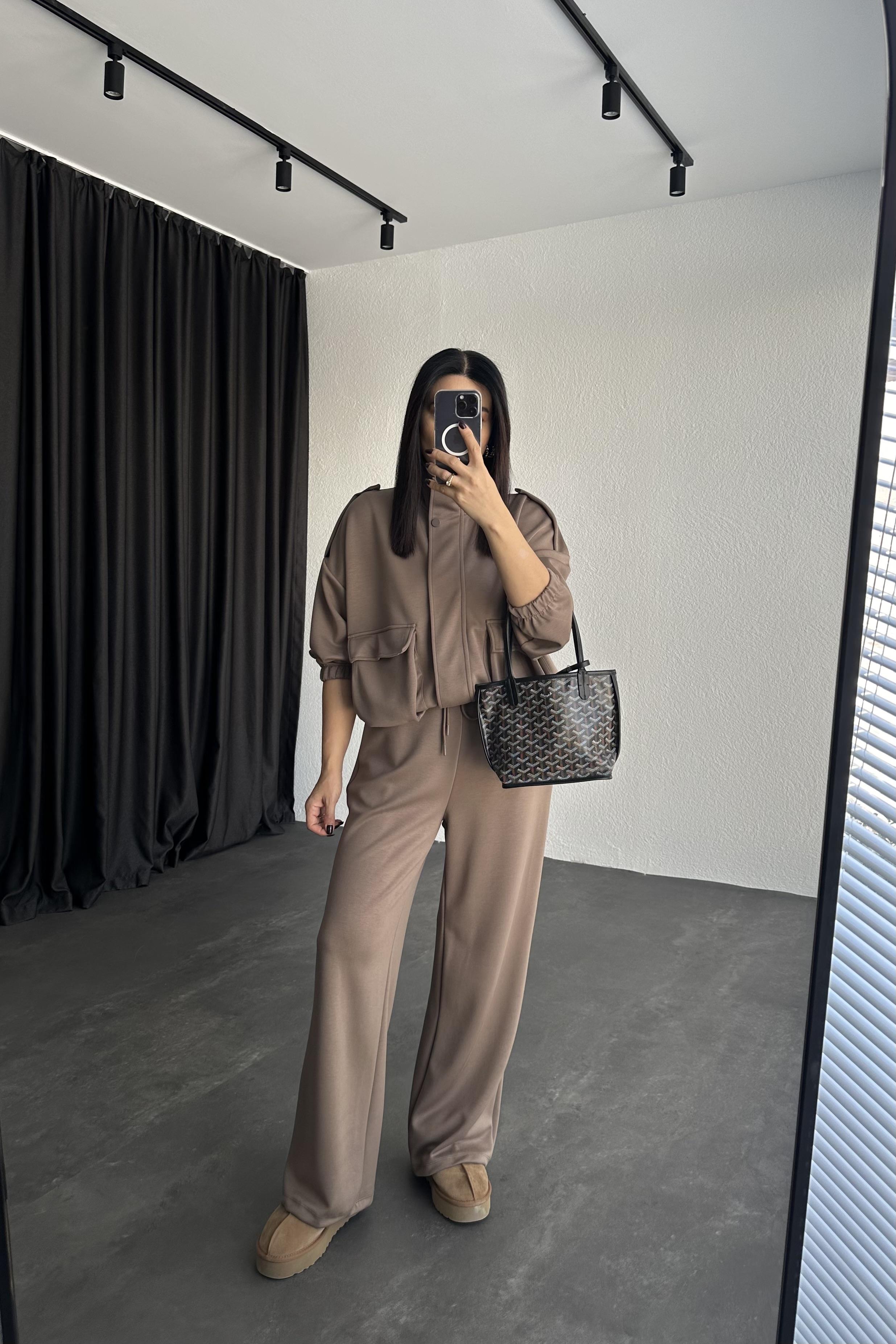 Vizon Renk Torba Cepli Modal Takım