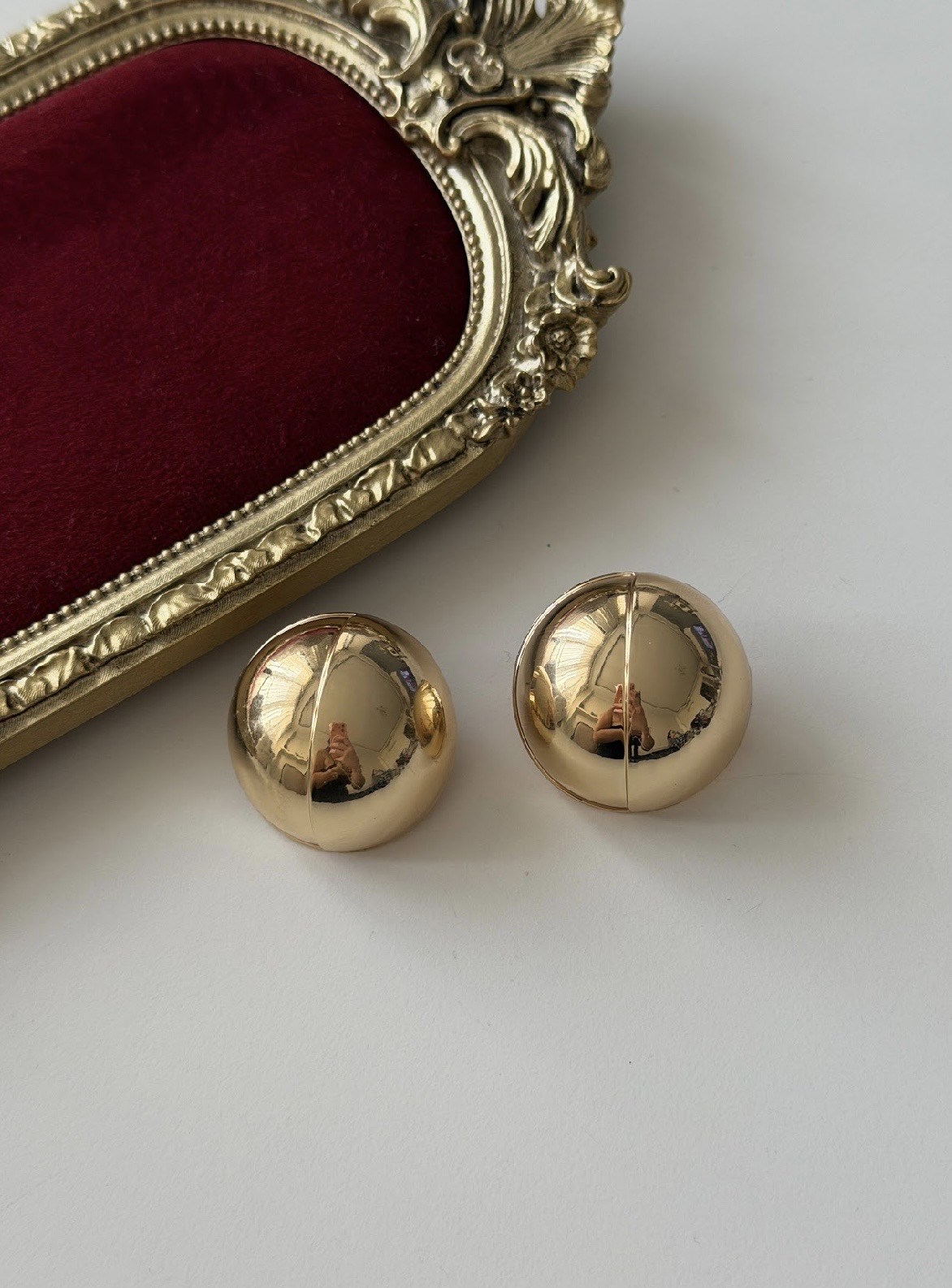 YUVARLAK GOLD KATMANLI KÜPE