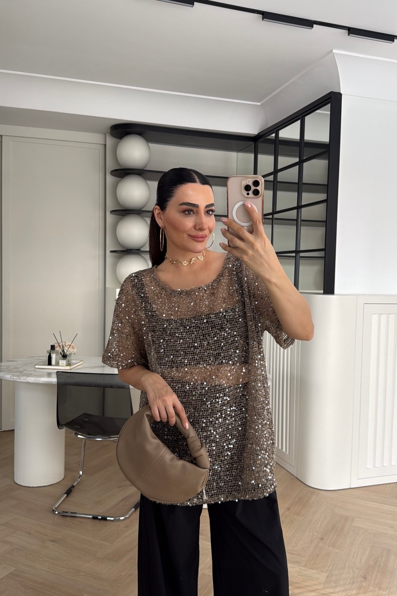 ZR MODEL PULLU BLUZ GRİ 