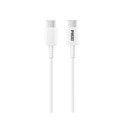 PHIXI CB408T 60W Type-C to Type-C Hızlı Şarj Kablosu – PD 5.0 USB-C Şarj Kablosu