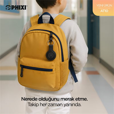 PHIXI AT10 Akıllı Eşya Bulucu Takip Etiketi – iOS Bul Uyumlu, Suya Dayanıklı