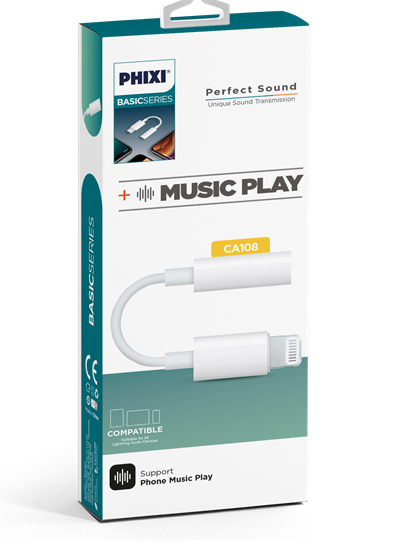 PHİXİ BASİC CA108 LIGHTNING TO AUX SİLİKON KABLO