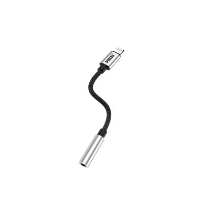 Phixi Basic CA110 Metal Başlıklı Örgü Kablo Lightning to 3.5mm Jack Çevirici