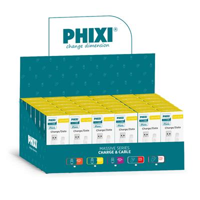 PHIXI CB407L Lightning Şarj ve Data Kablosu 3A 1m iPhone (30lu Paket)