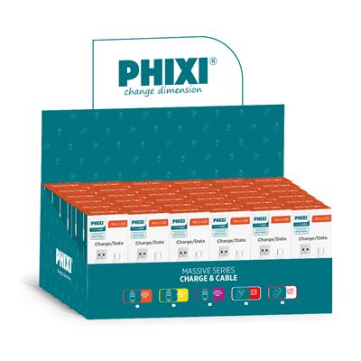 PHIXI CB407M Micro USB Şarj ve Data Kablosu 3A 1m (30lu Paket)