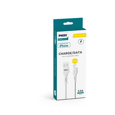 Phixi CB410L Basic 100 Cm Lightning Şarj ve Data Kablosu
