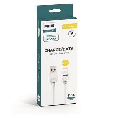 Phixi CB410L Basic 100 Cm Lightning Şarj ve Data Kablosu