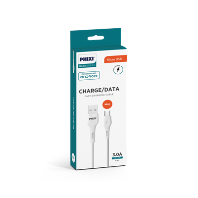 Phixi CB410M Basic 100 Cm Micro USB Şarj ve Data Kablosu