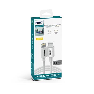 PHIXI CB422L Type-C to Lightning Şarj ve Data Kablosu 27W 2m iPhone