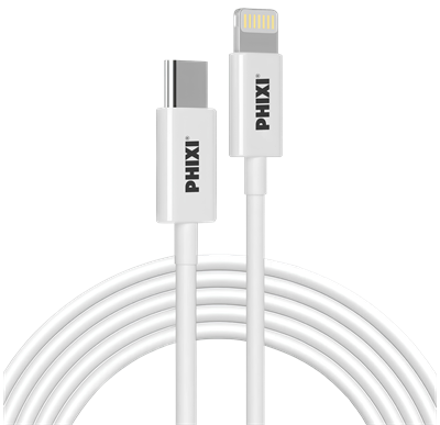 PHIXI CB423L Type-C to Lightning Şarj ve Data Kablosu 27W 3m iPhone