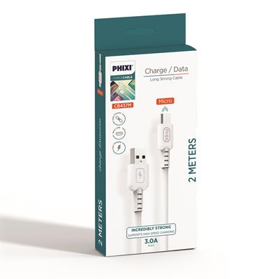 Phixi CB437M Force 200 Cm Micro USB Şarj ve Data Kablosu